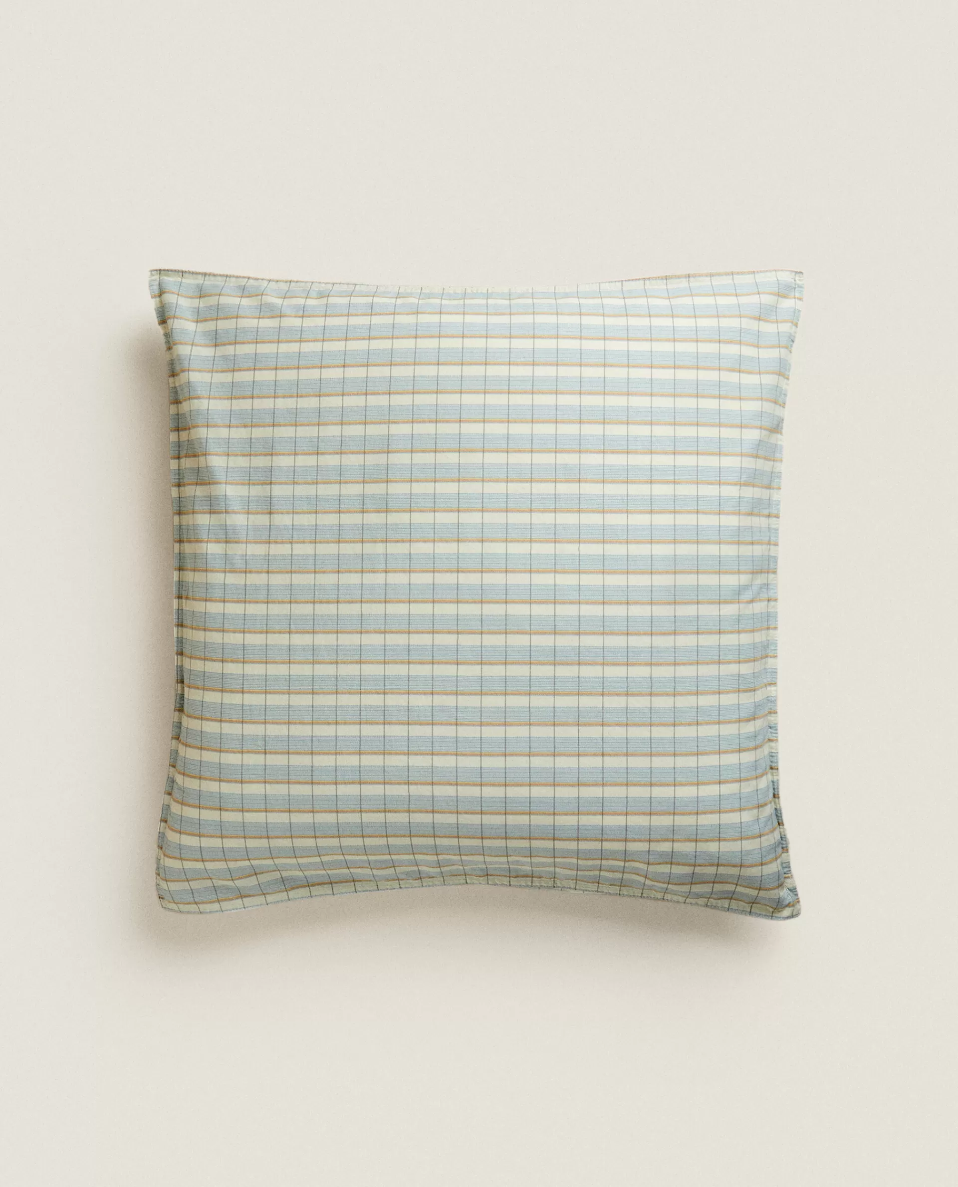 striped_cotton_pillowcase_3-5.webp ZARA Home Striped Cotton Pillowcase Sand Clearance
