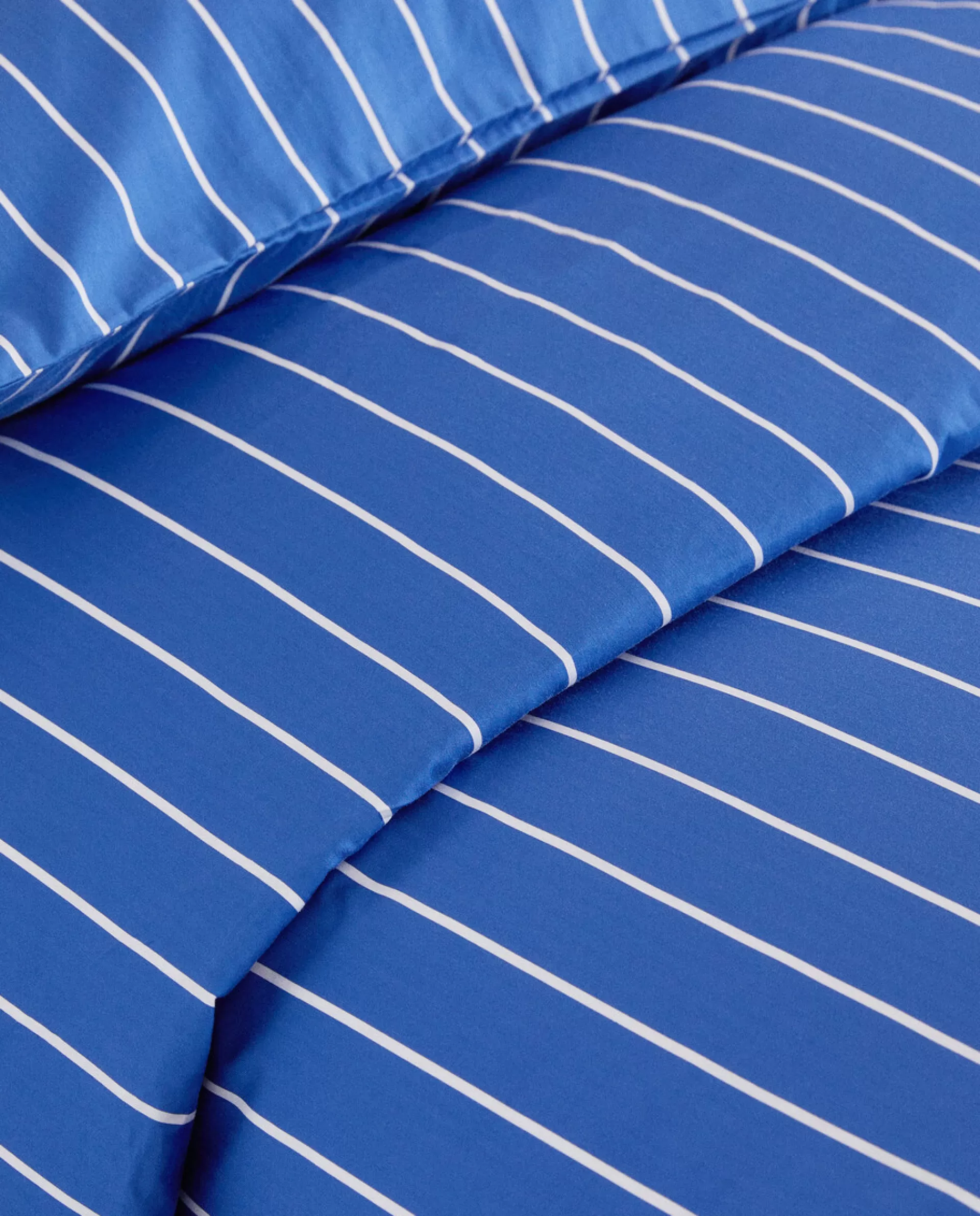 ZARA Home Striped Duvet Cover Blue Best Sale