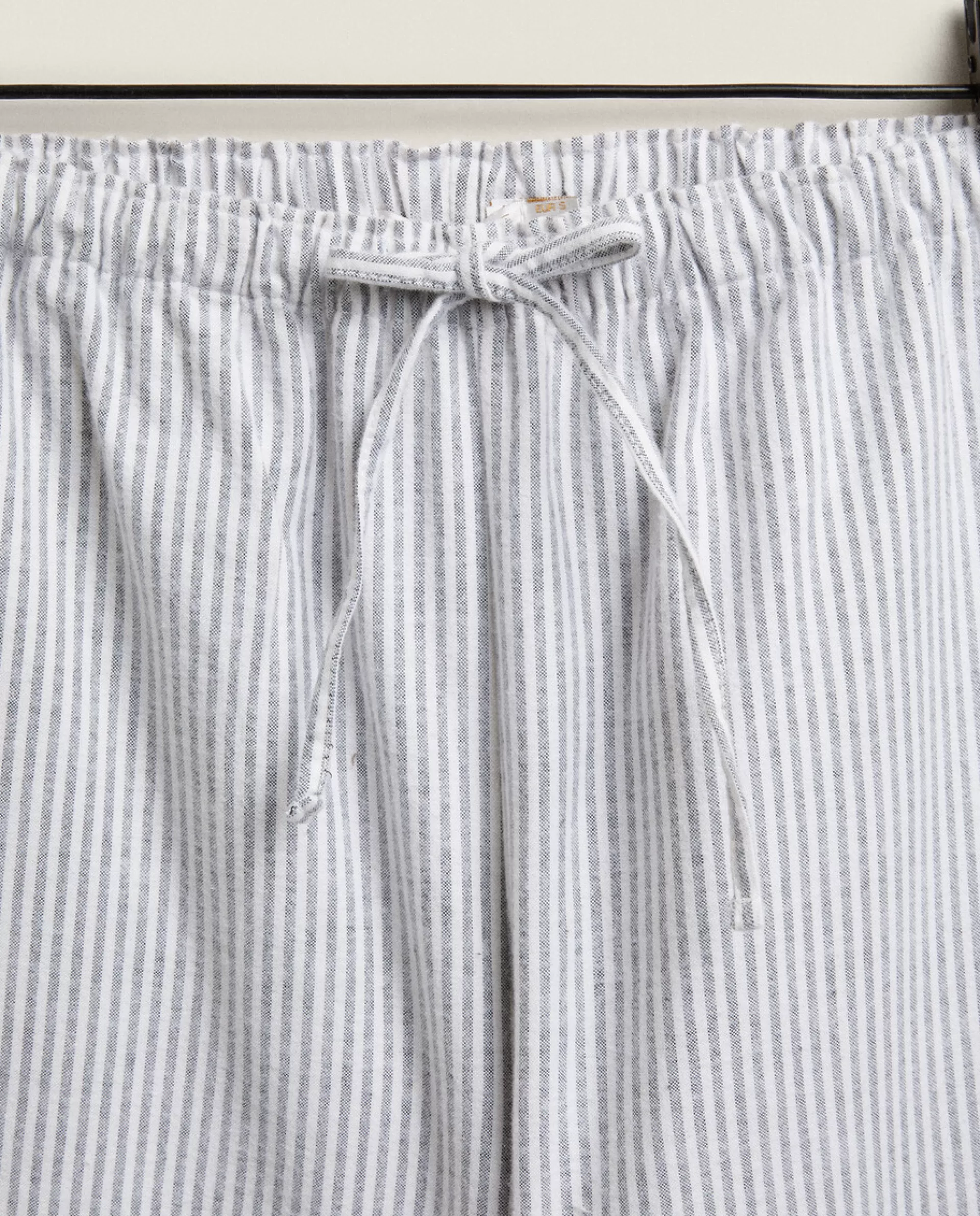 ZARA Home Striped Flannel Pajama Bottoms Grey Best