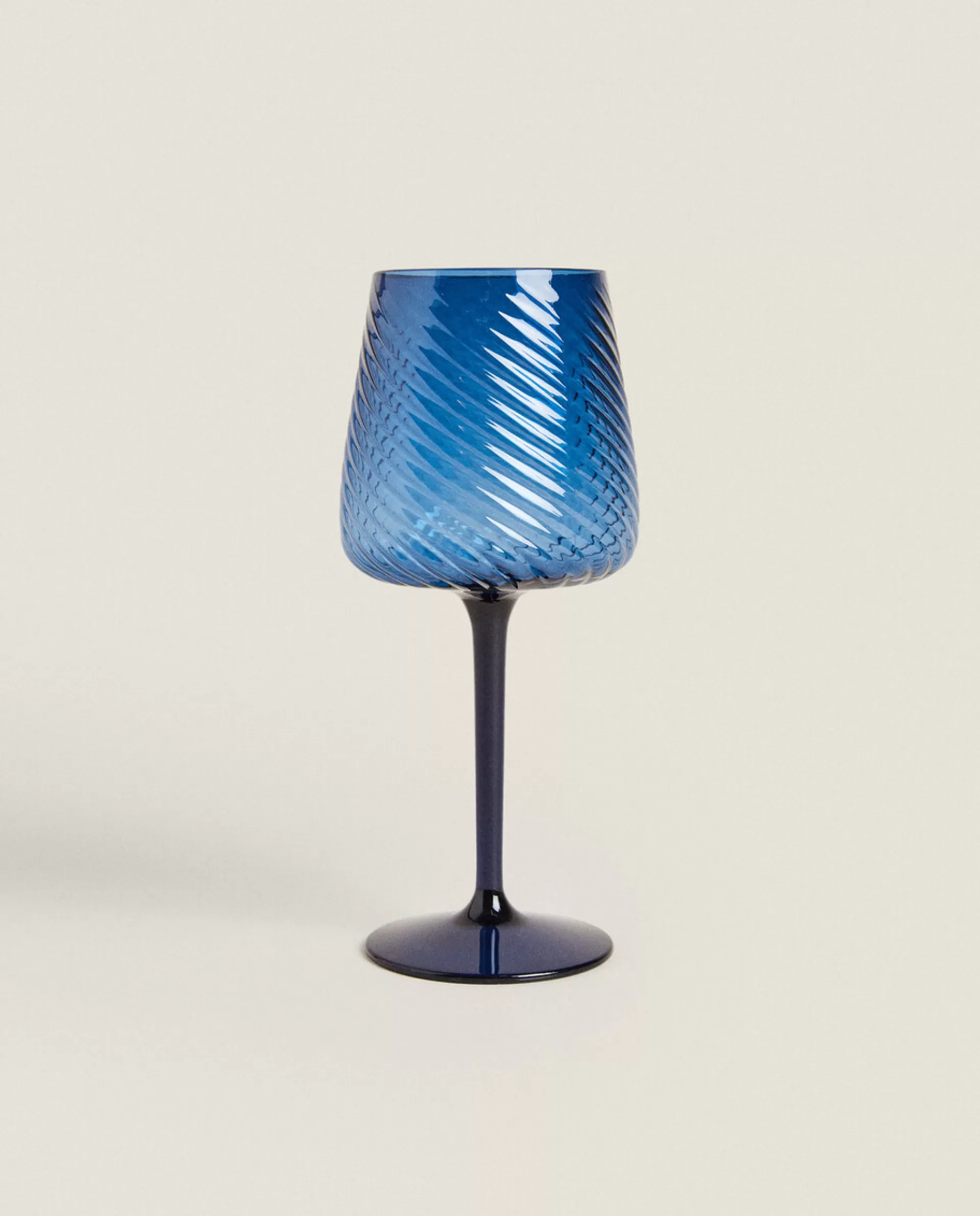 ZARA Home Striped Glass Turquoise Discount