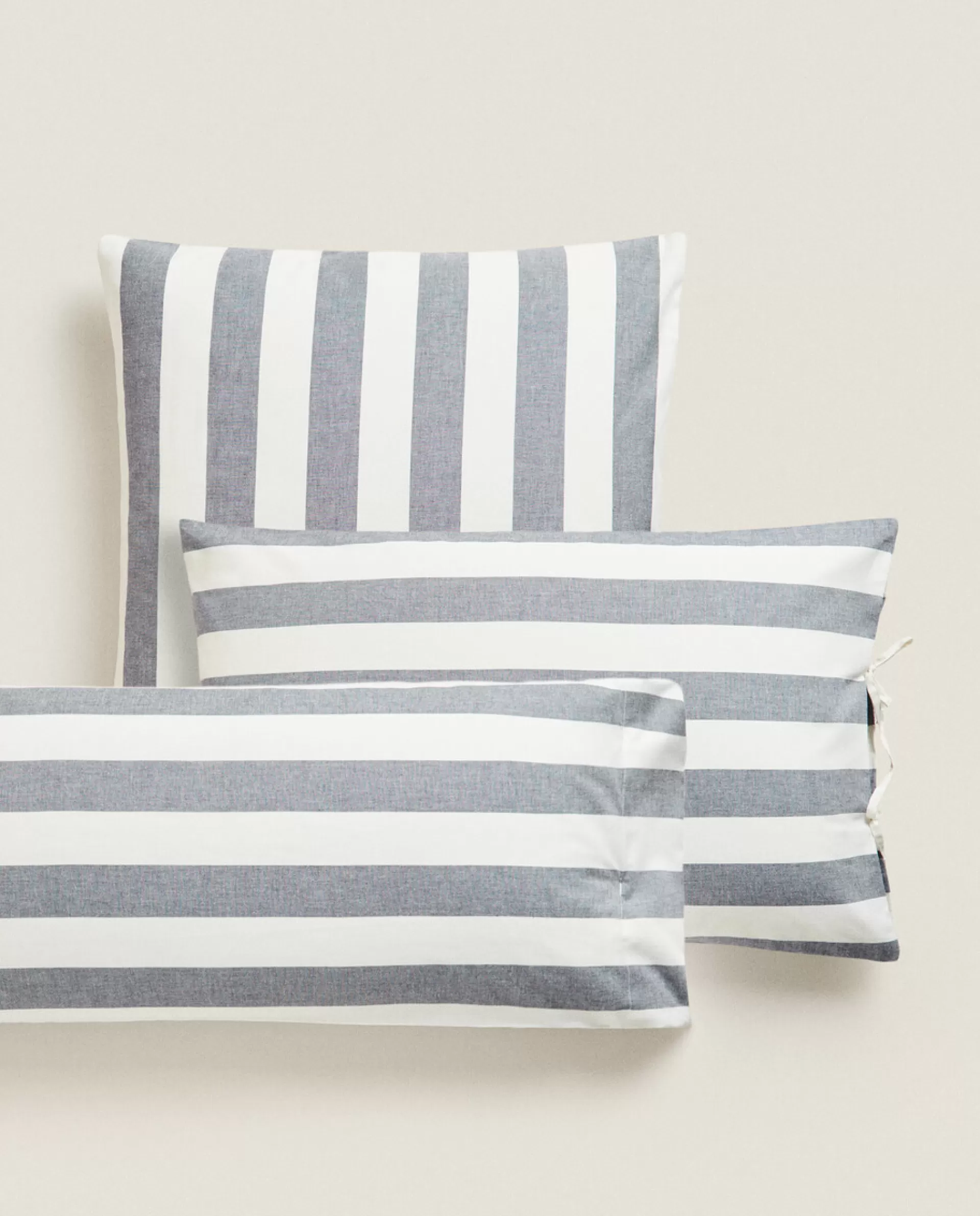 ZARA Home Striped Pillowcase Blue Cheap