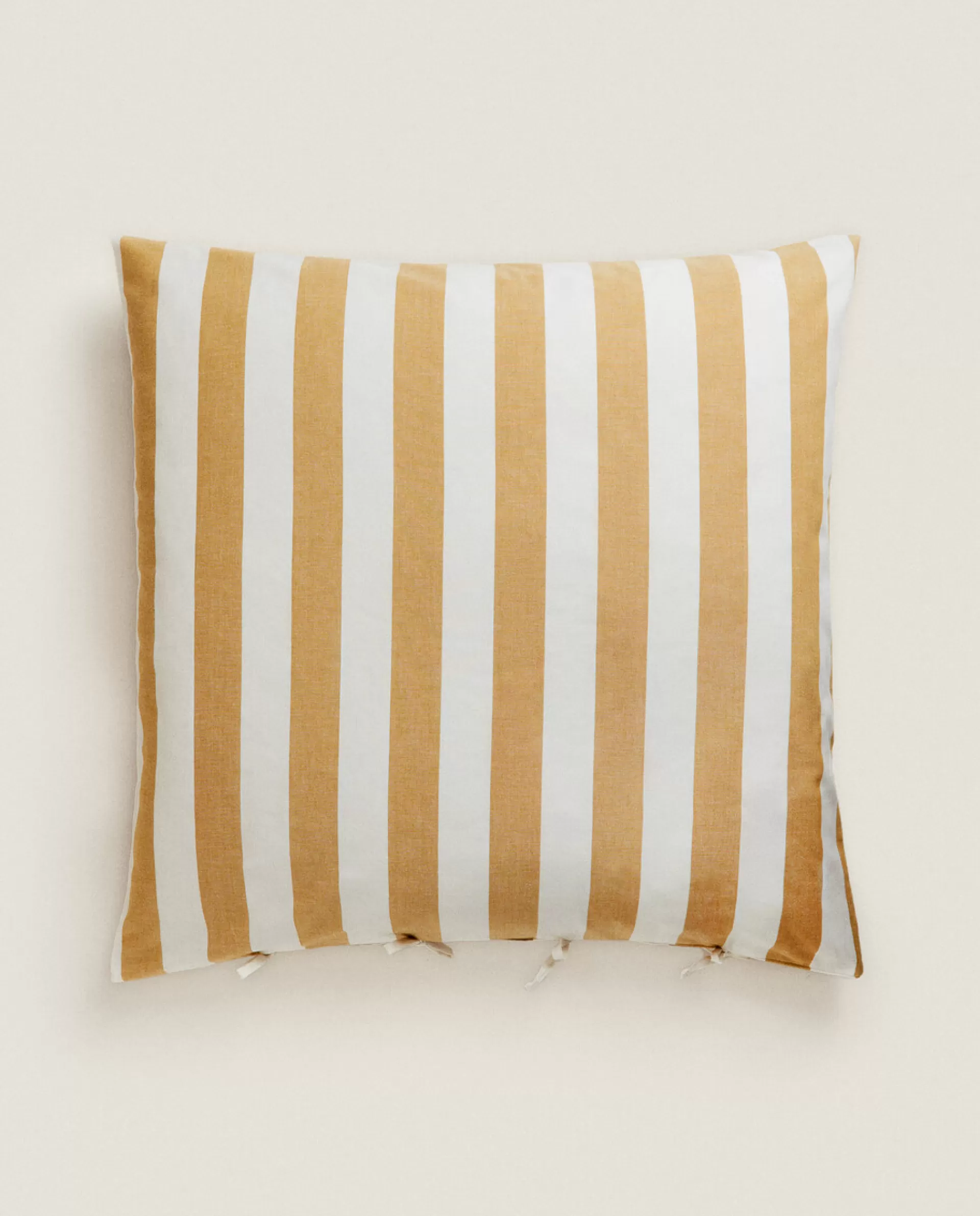 ZARA Home Striped Pillowcase Yellow Cheap