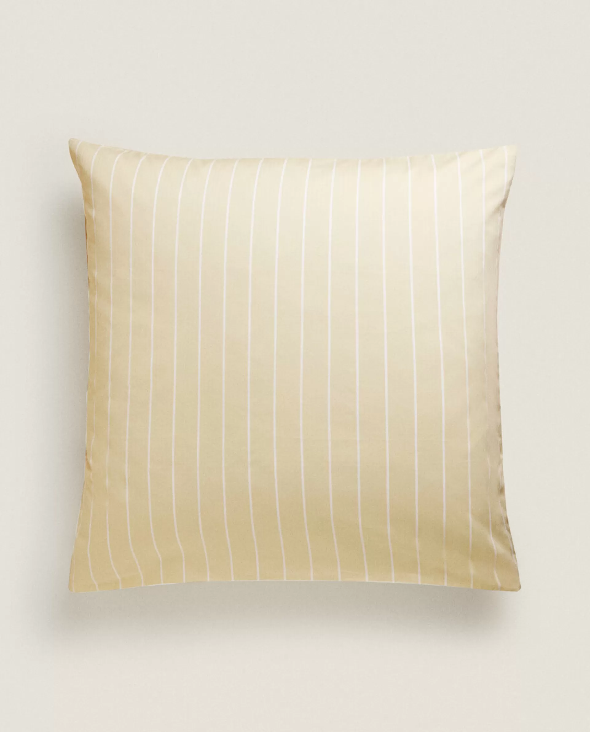 ZARA Home Striped Pillowcase Butter Yellow Outlet