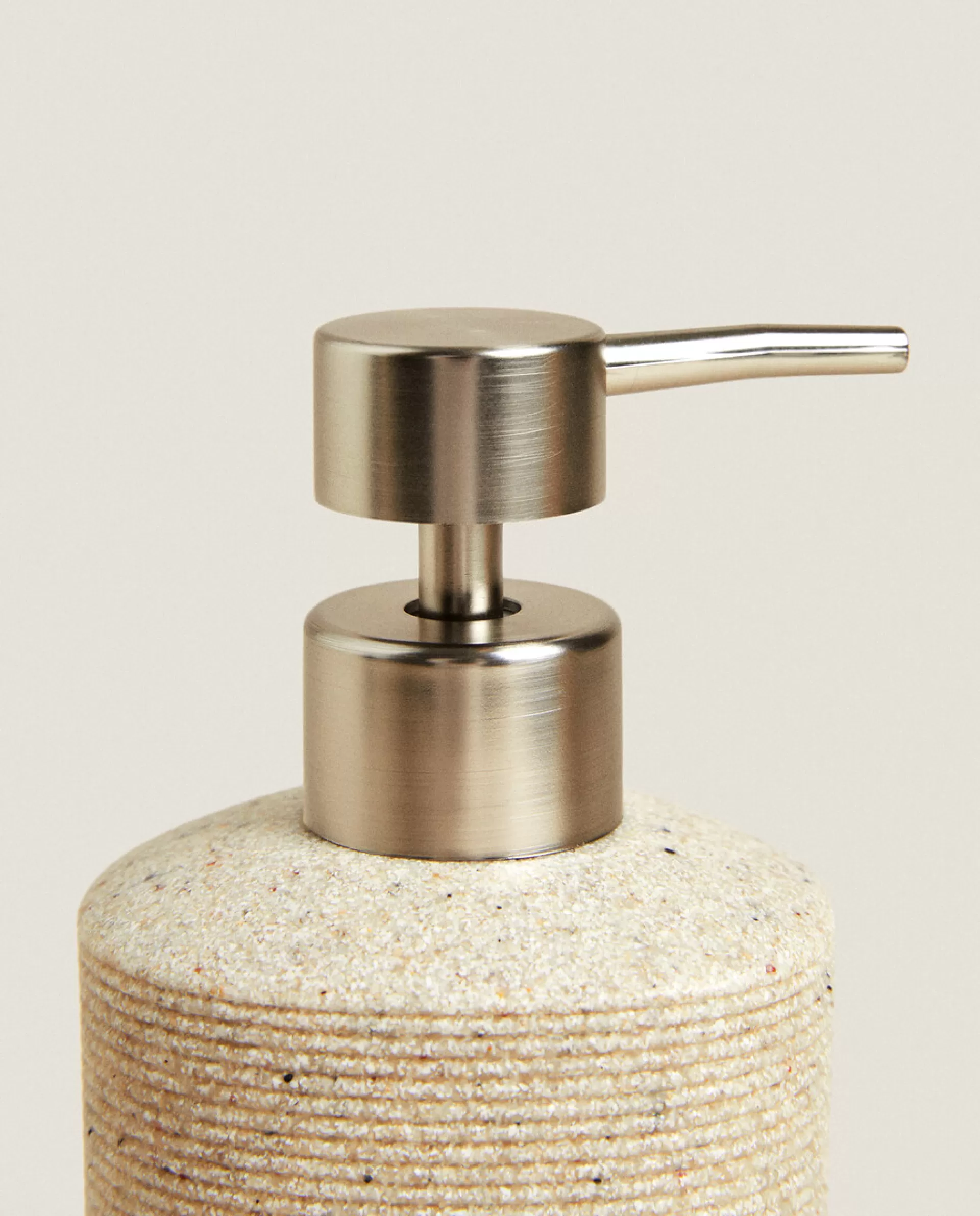 ZARA Home Striped Resin Dispenser Beige Best Sale