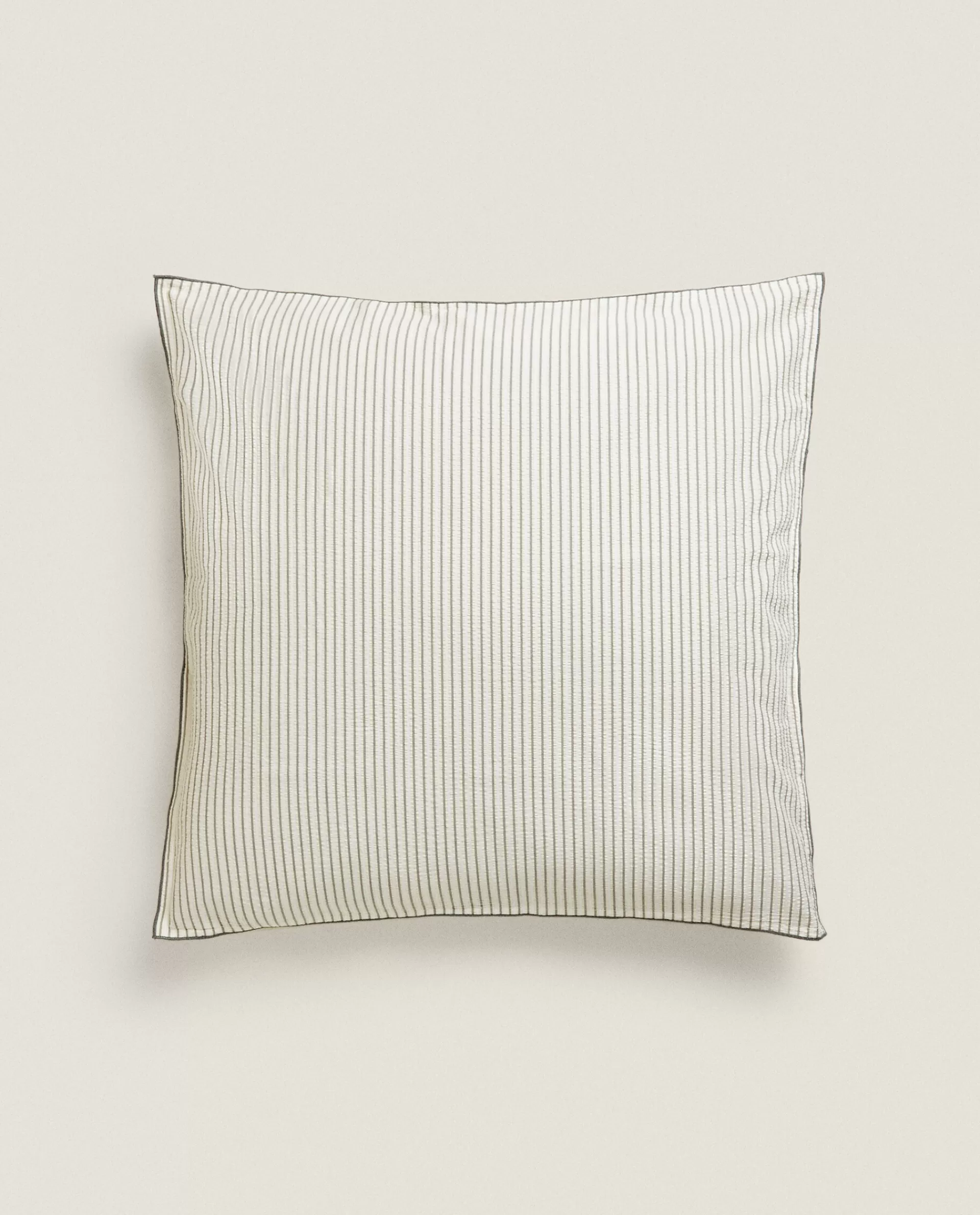 striped_seersucker_pillowcase_3-1.webp ZARA Home Striped Seersucker Pillowcase Sand Hot