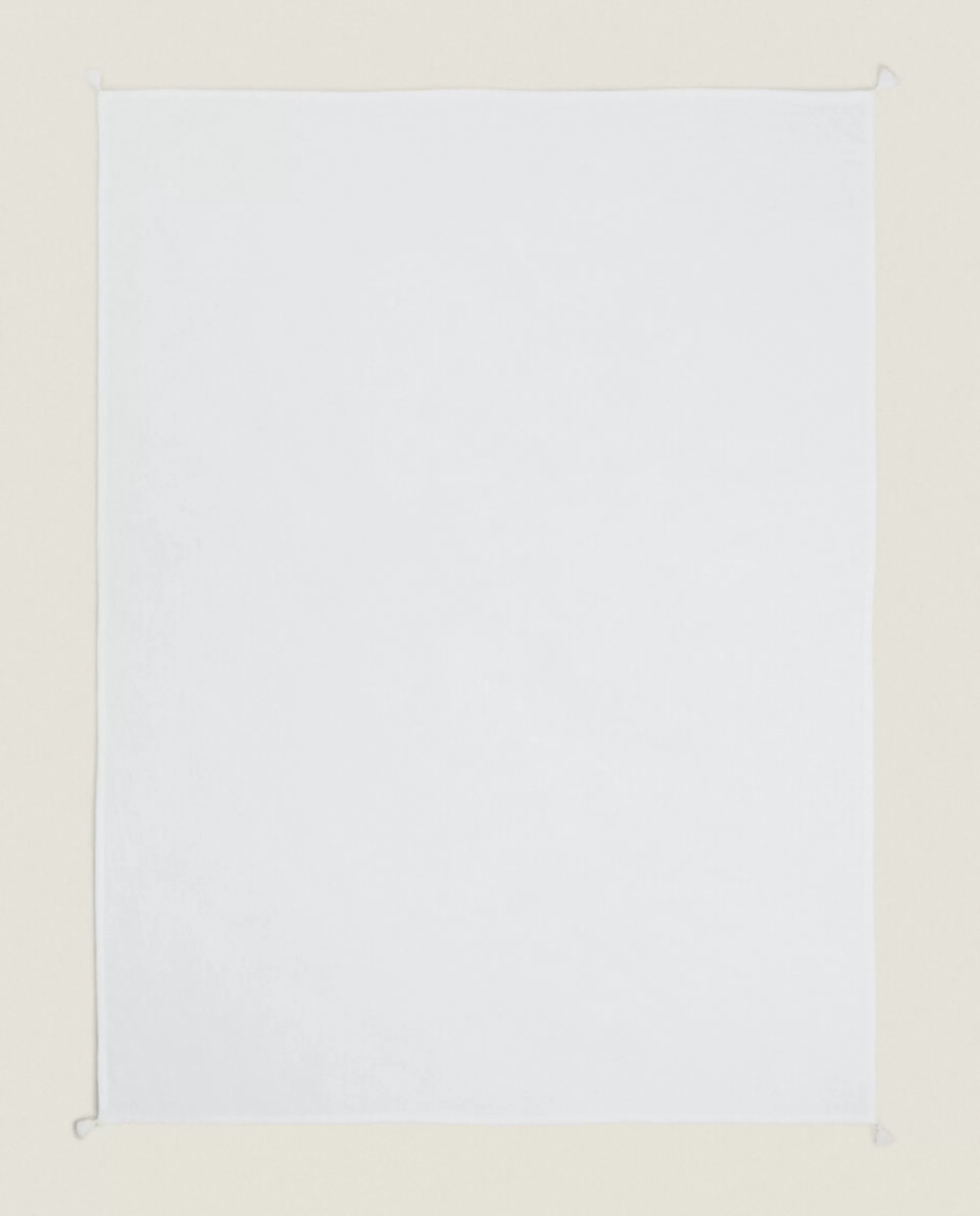 ZARA Home Tassel Blanket White New