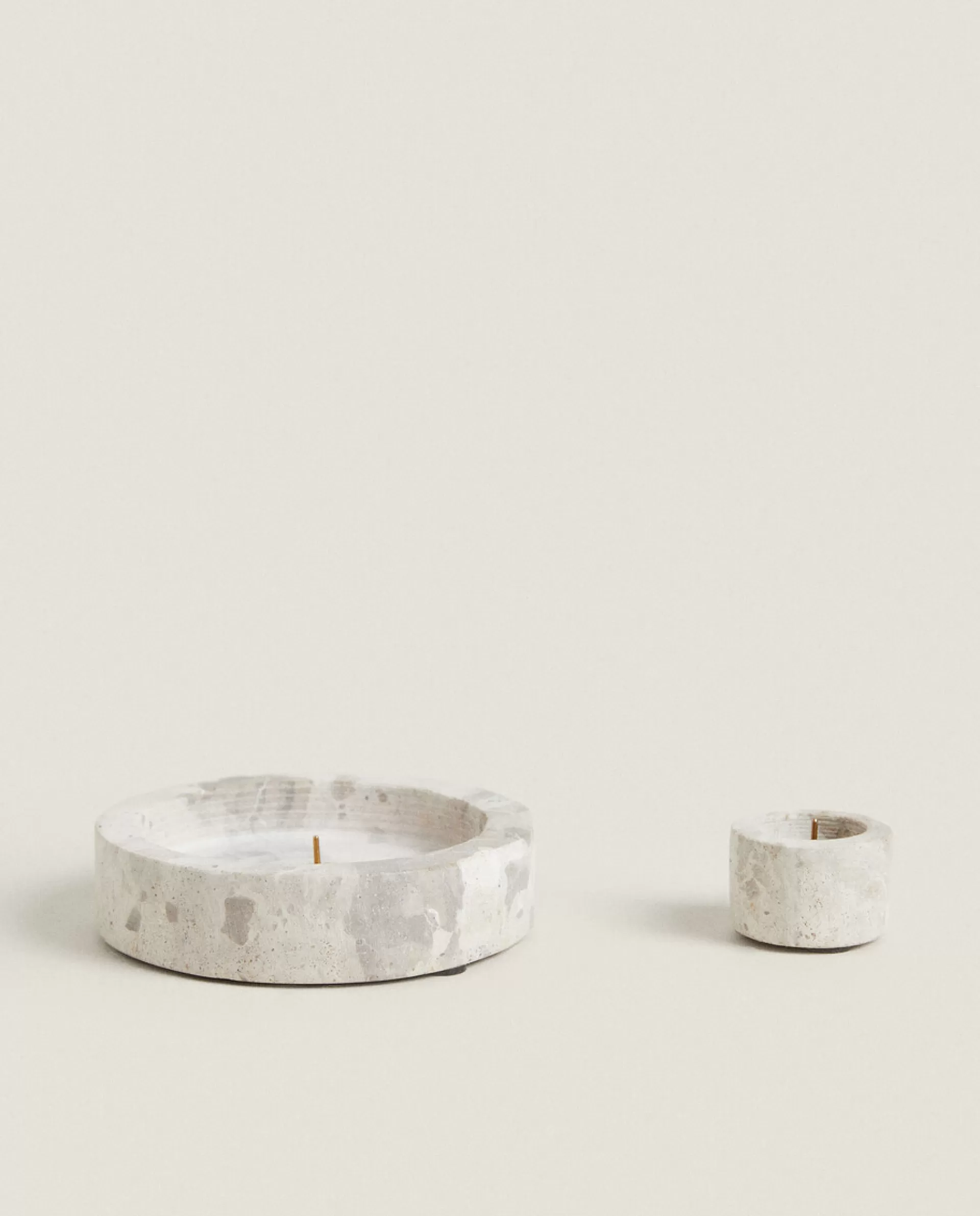 ZARA Home Tealight Holder Stone Best Sale