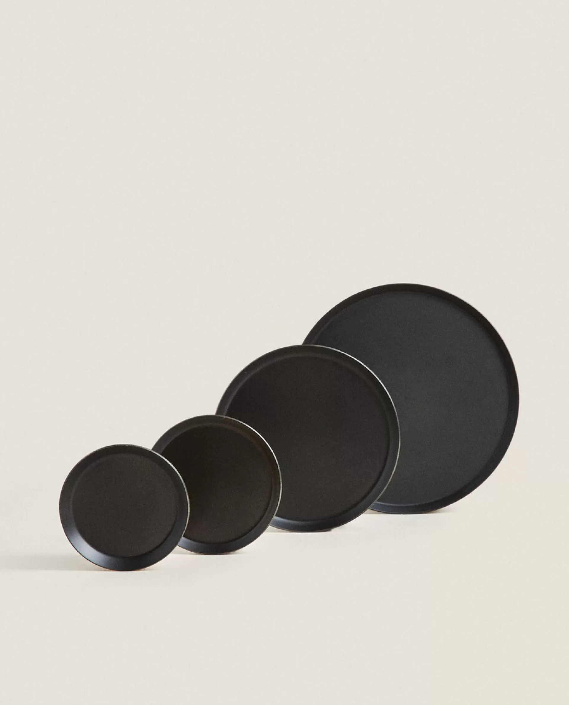 ZARA Home Tealight Holder Tray Black Cheap