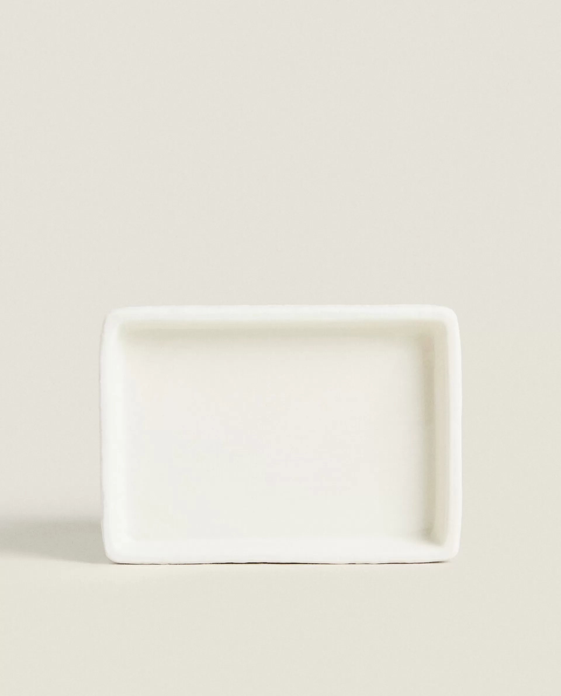ZARA Home Textured Ceramic Soap Dish White Best