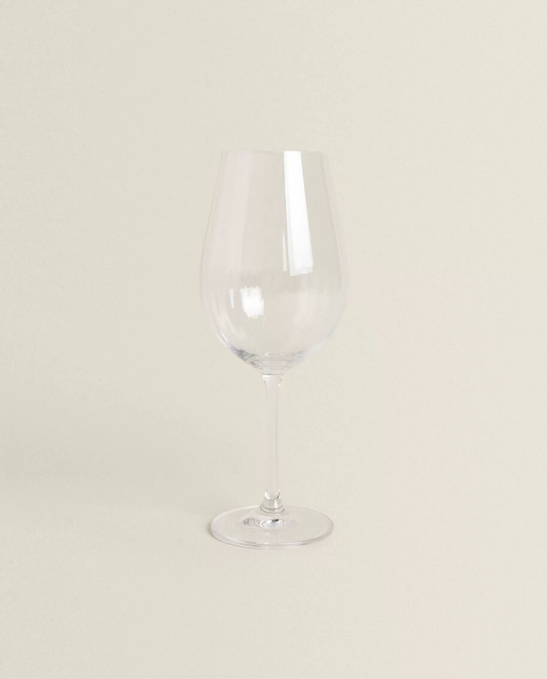 ZARA Home Textured Crystalline Wine Glass Transparent Shop
