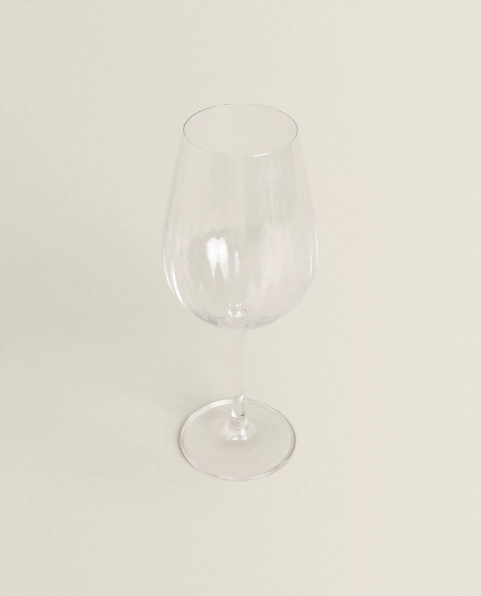 ZARA Home Textured Crystalline Wine Glass Transparent Shop