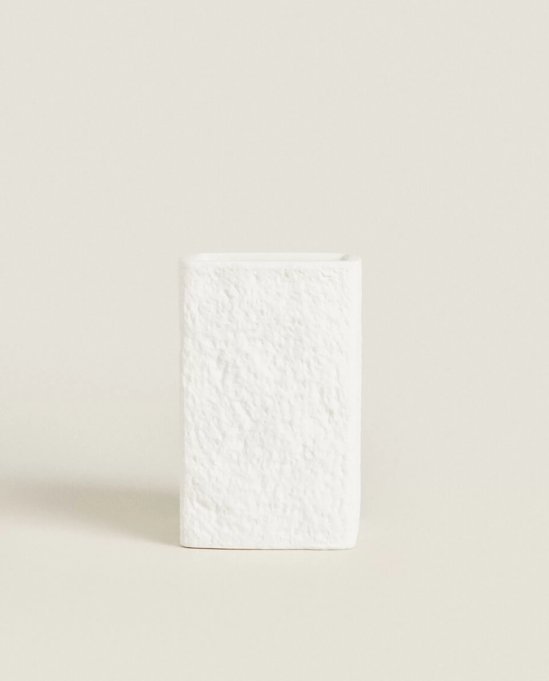 ZARA Home Textured Design Ceramic Tumbler White Best Sale