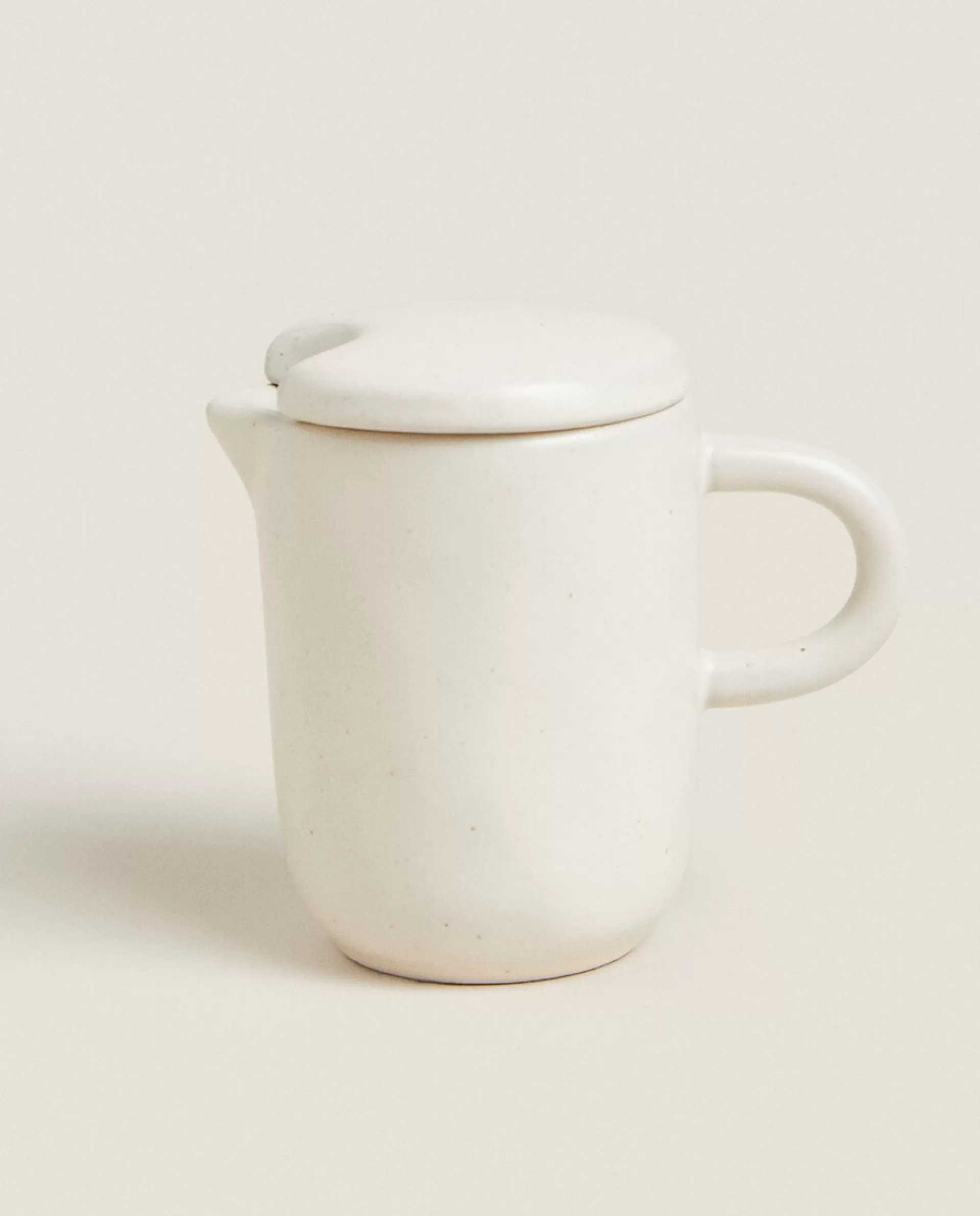 ZARA Home Textured Milk Pitcher With Lid Cream Sale