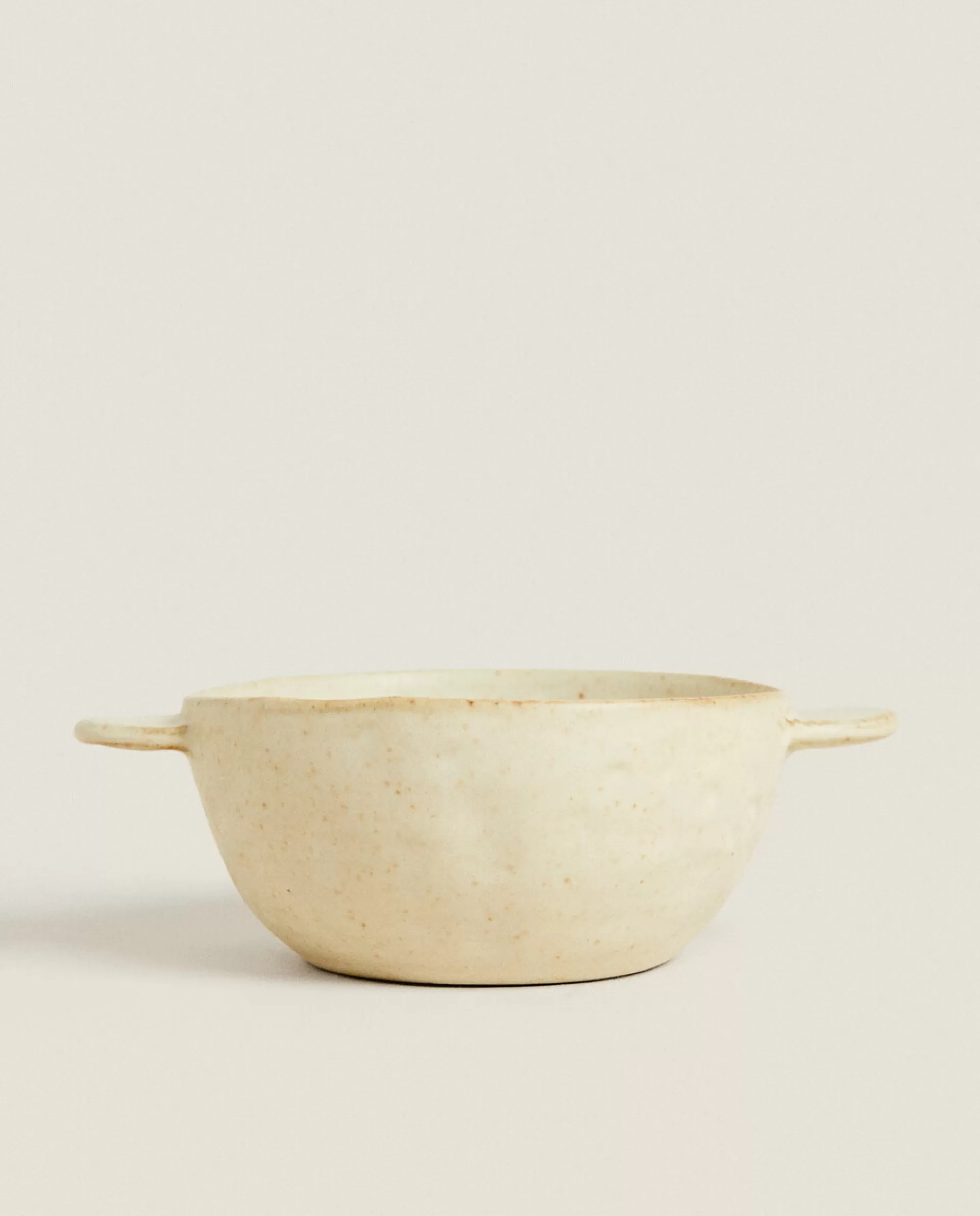 ZARA Home Textured Stoneware Bowl Oyster White Best Sale
