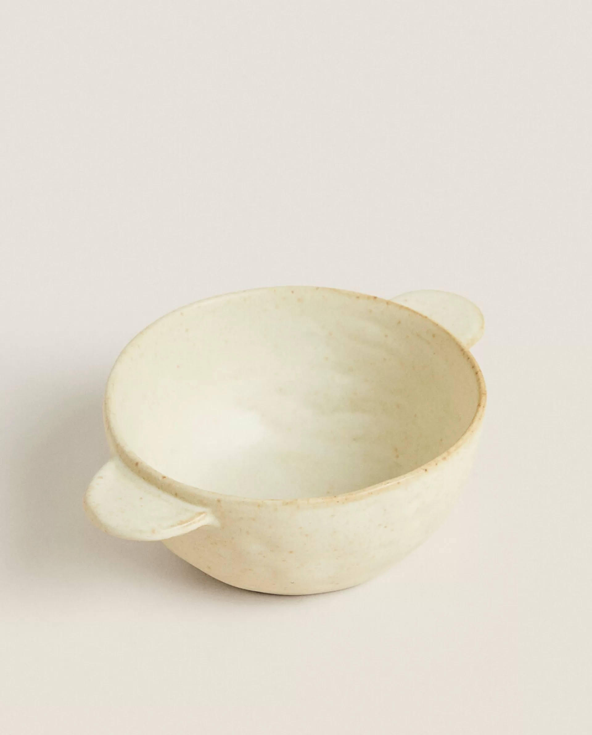 ZARA Home Textured Stoneware Bowl Oyster White Best Sale