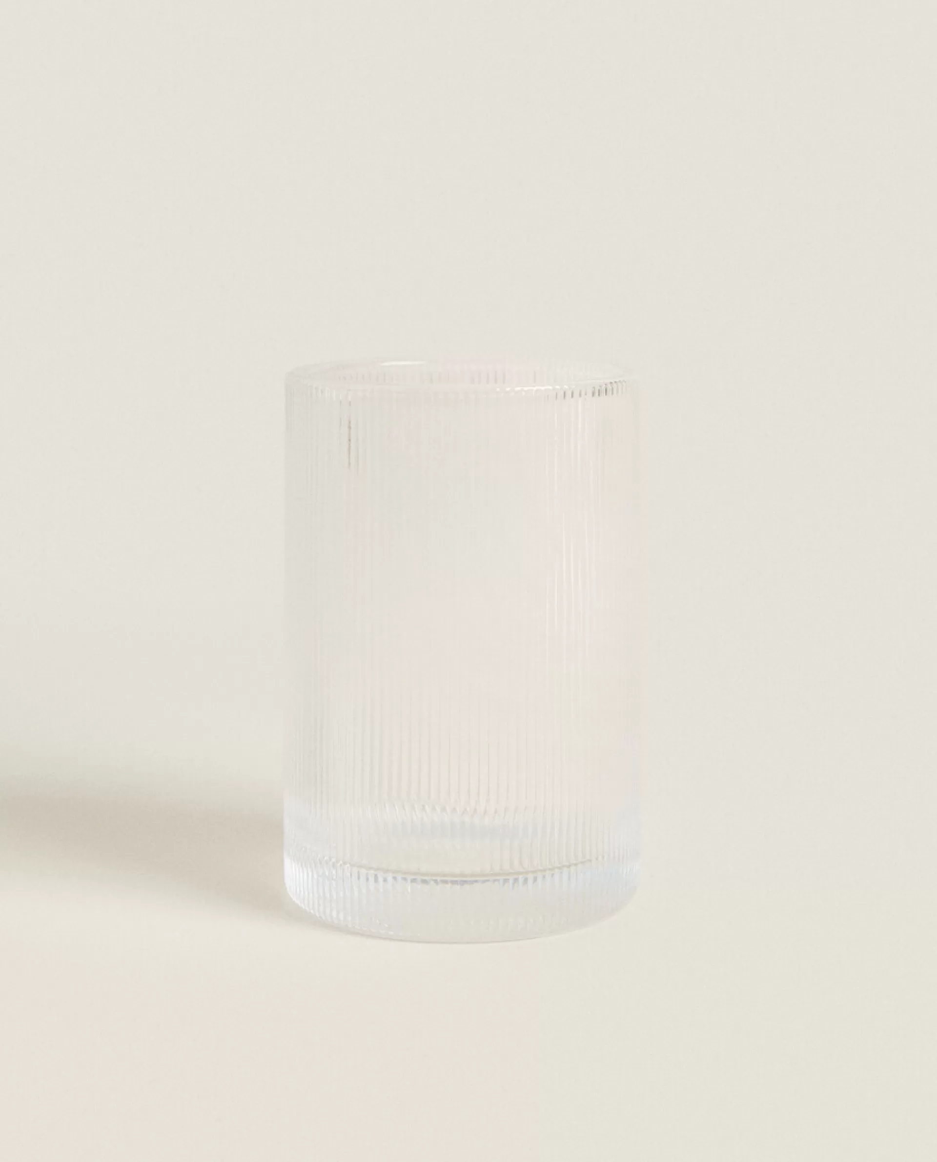 ZARA Home Textured Striped Tumbler Transparent Sale