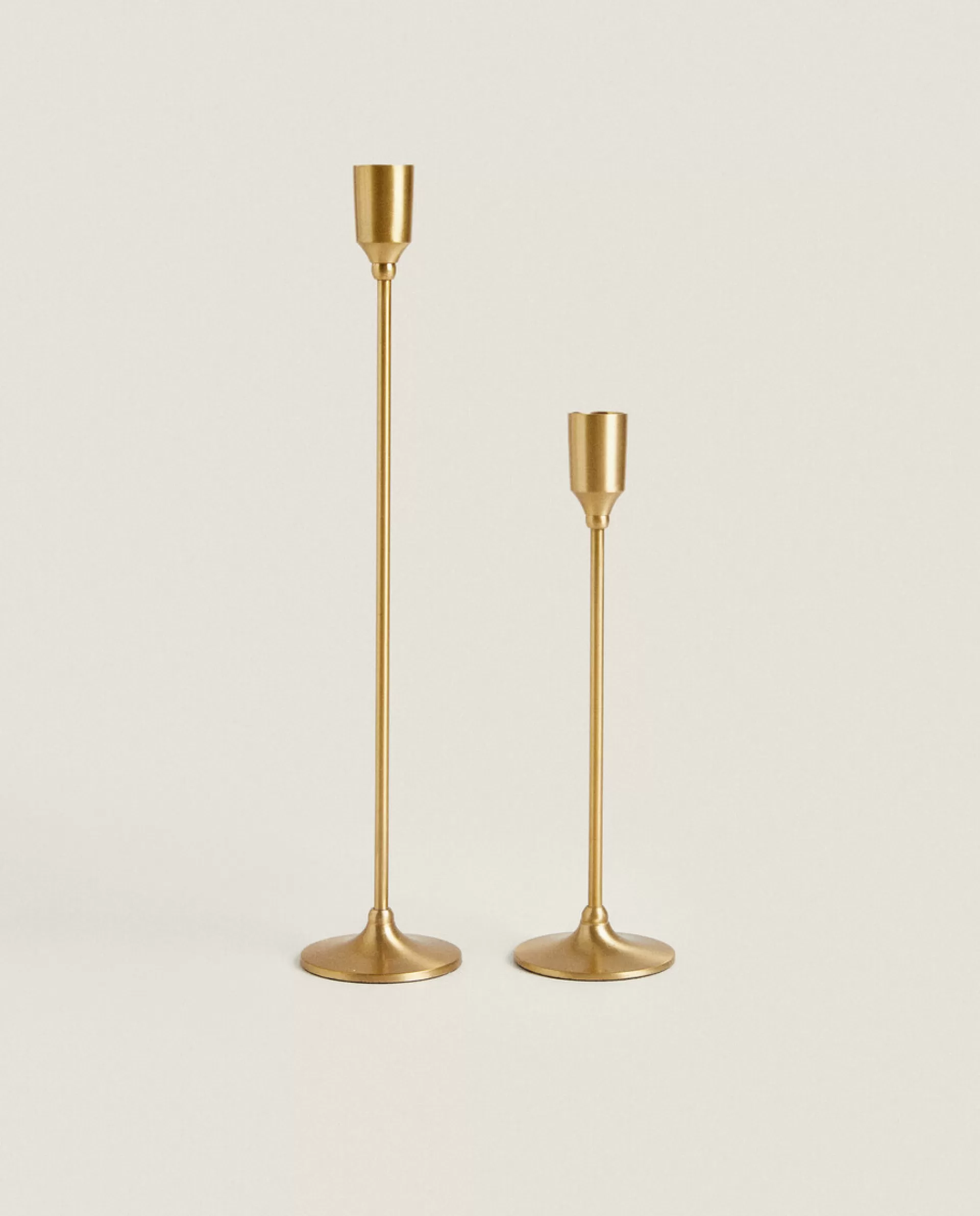 ZARA Home Thin Candlestick Golden Store