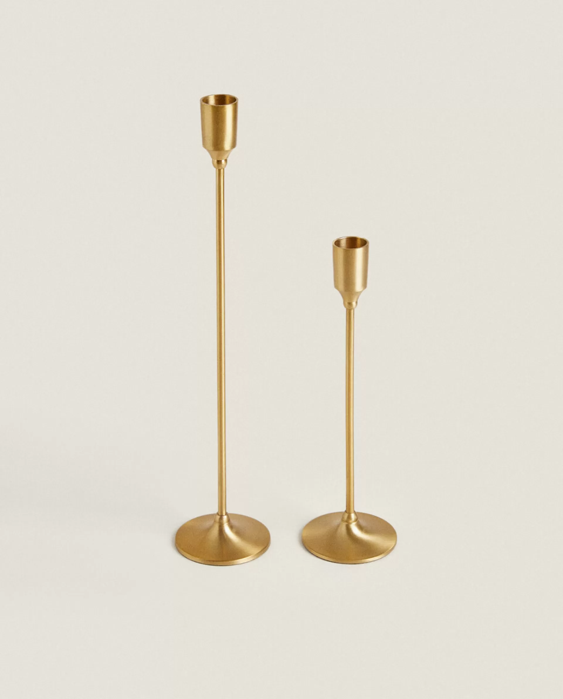 ZARA Home Thin Candlestick Golden Store