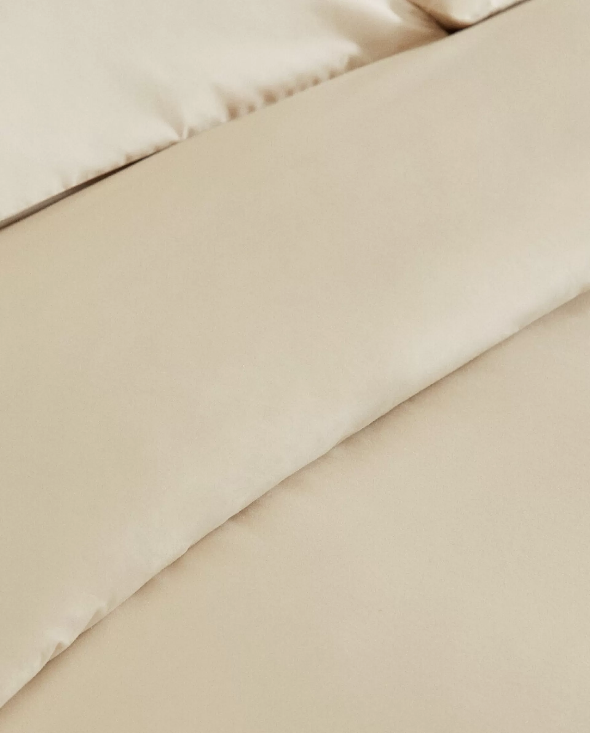 ZARA Home (300 Thread Count) Cotton Percale Duvet Cover Beige Discount