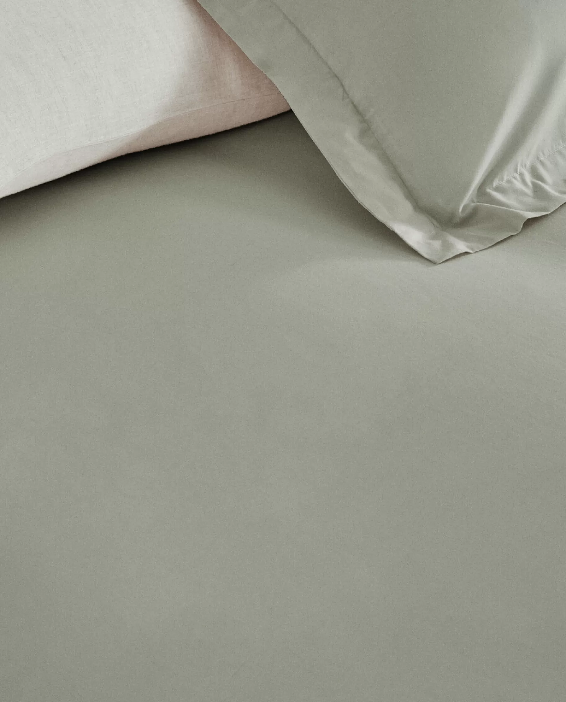 ZARA Home (180 Thread Count) Cotton Percale Duvet Cover Green Best