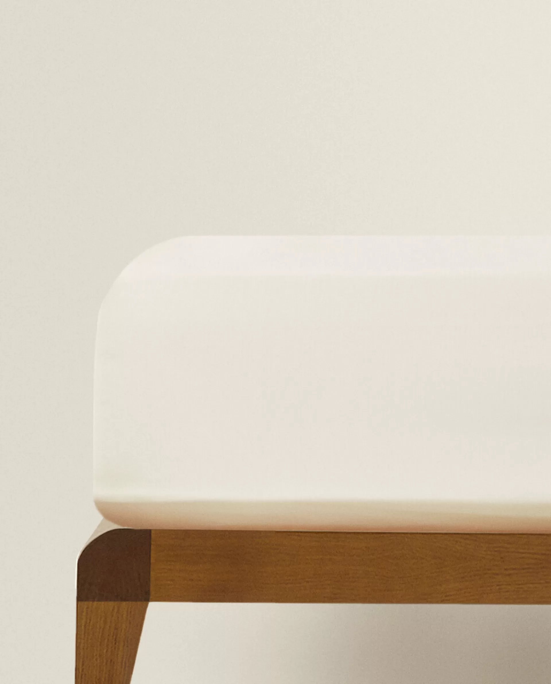 ZARA Home (180 Thread Count) Cotton Percale Fitted Sheet Oyster White New