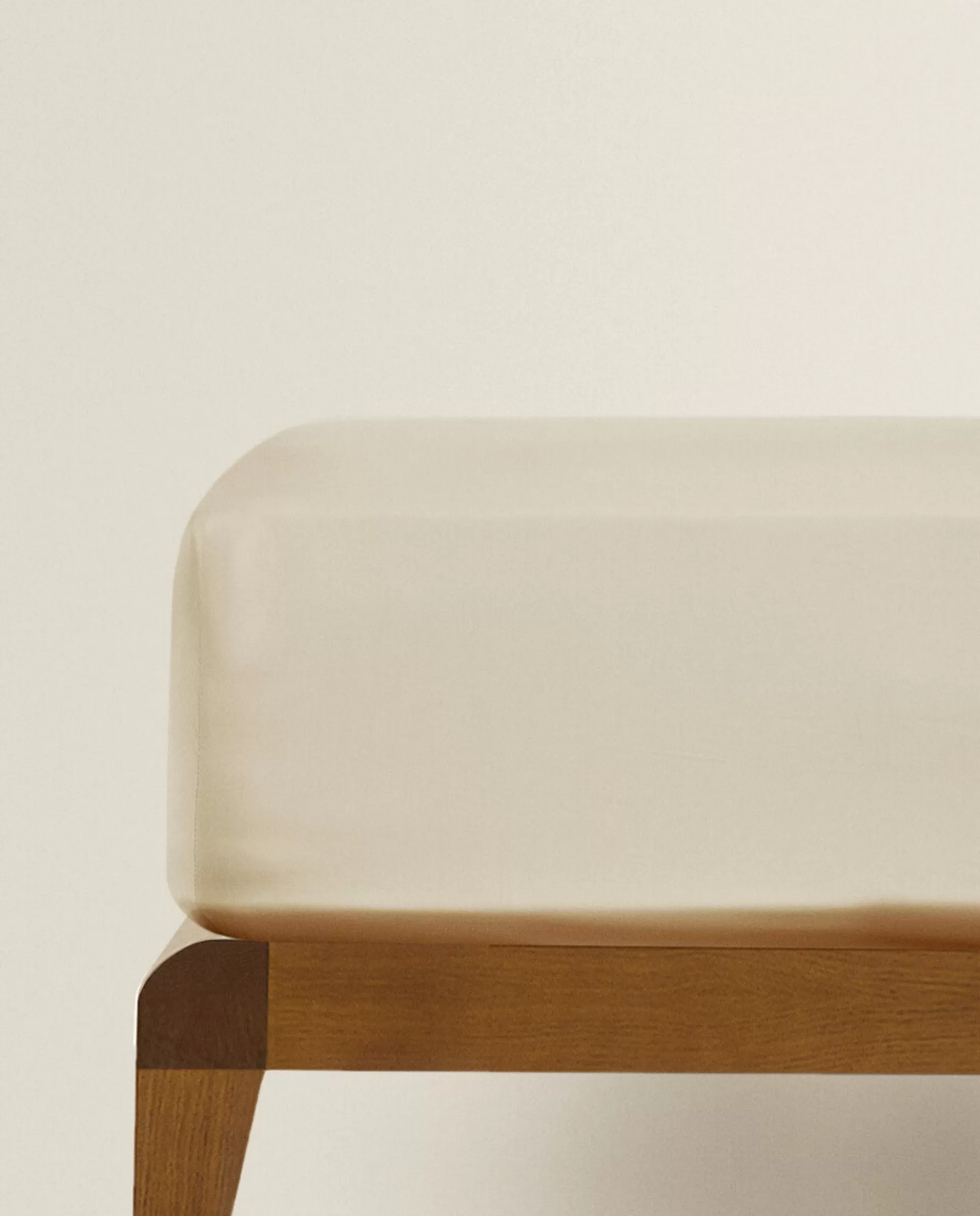 ZARA Home (300 Thread Count) Cotton Percale Fitted Sheet Beige Online