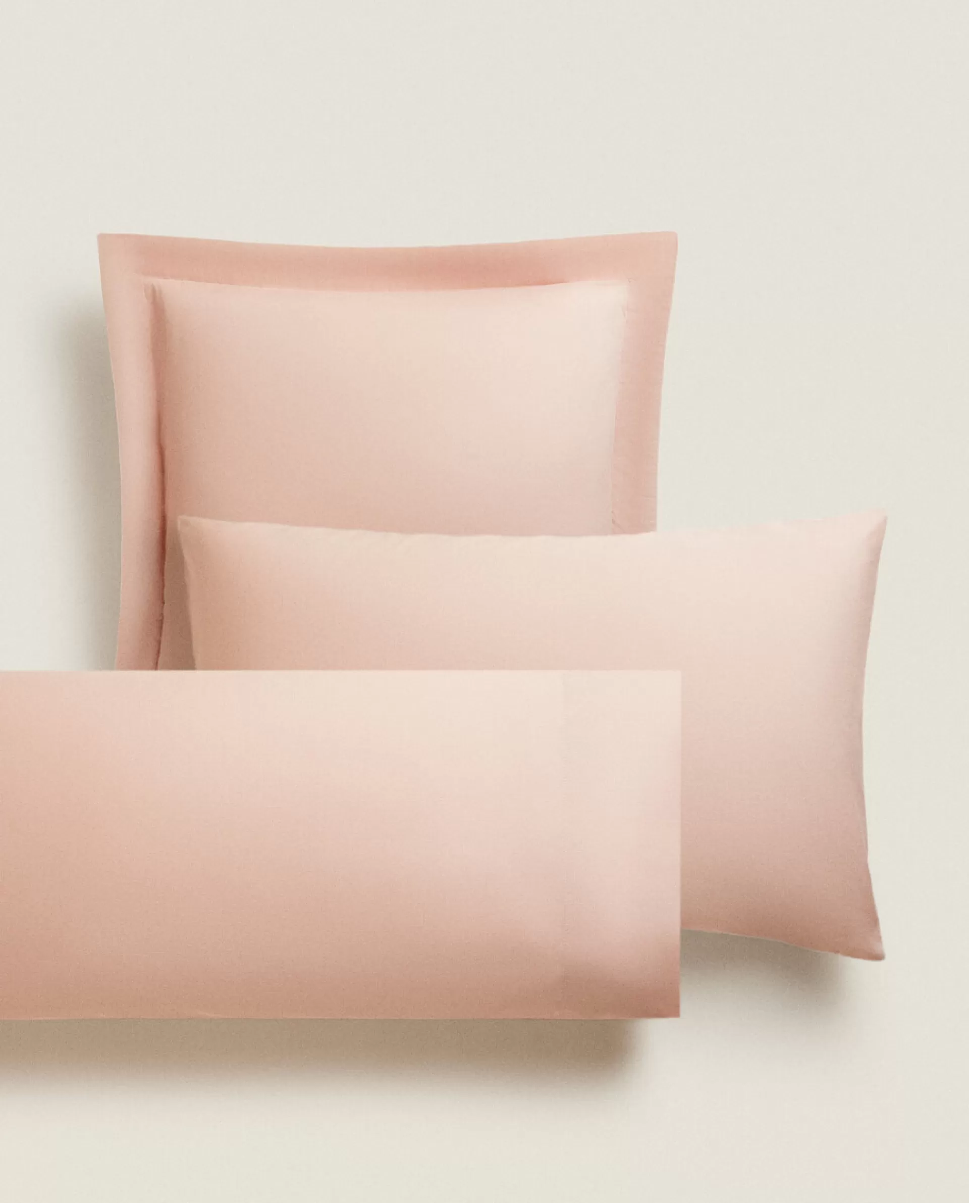 ZARA Home (180 Thread Count) Cotton Percale Pillowcase Pink Fashion