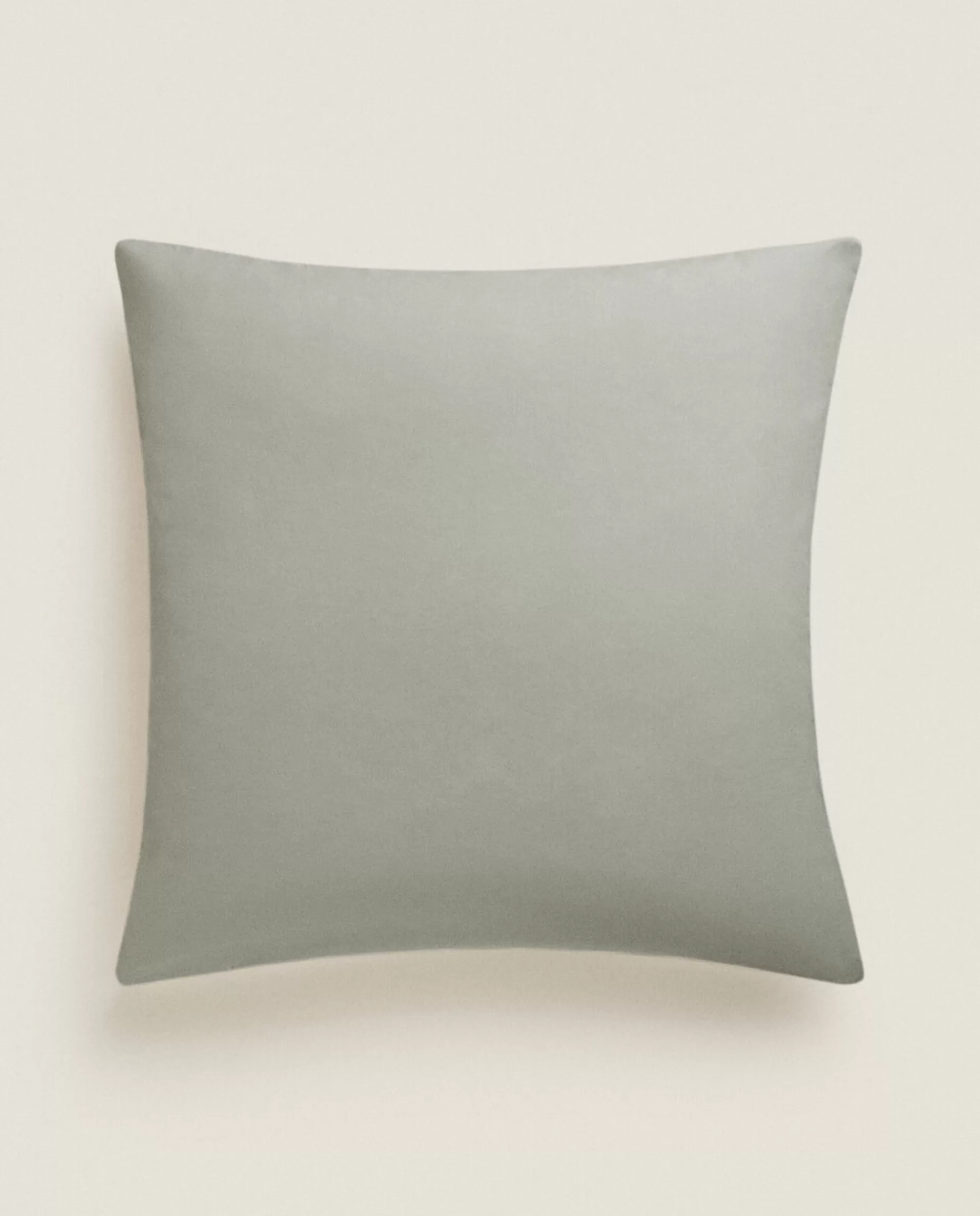 ZARA Home (180 Thread Count) Cotton Percale Pillowcase Green Best Sale