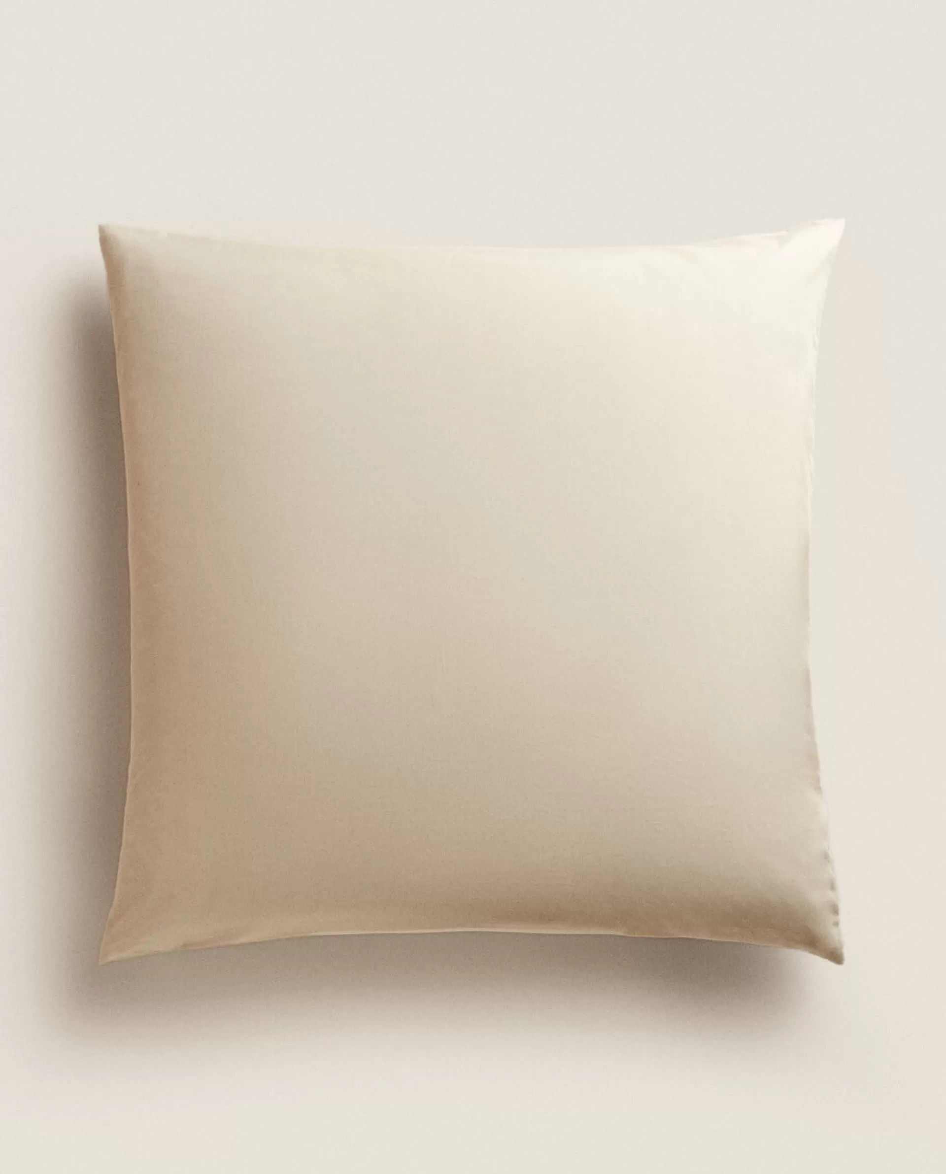 ZARA Home (180 Thread Count) Cotton Percale Pillowcase Beige Online