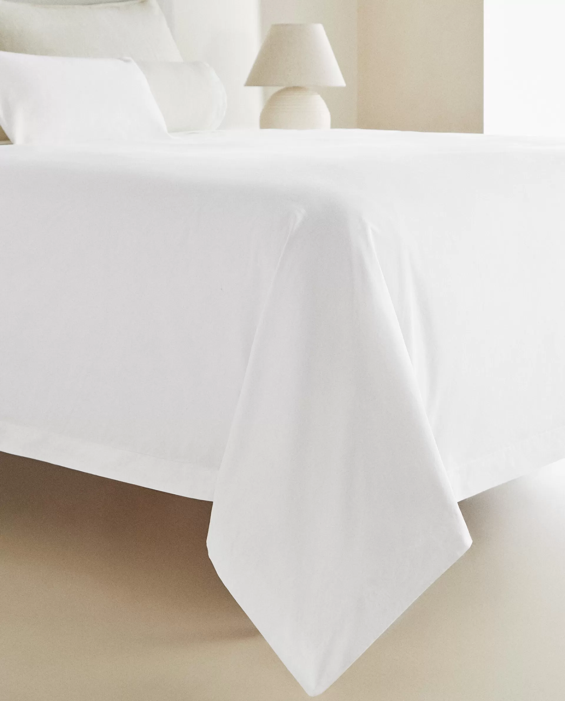 thread_count_percale_duvet_cover_4-3.webp ZARA Home (500 Thread Count) Percale Duvet Cover White Cheap