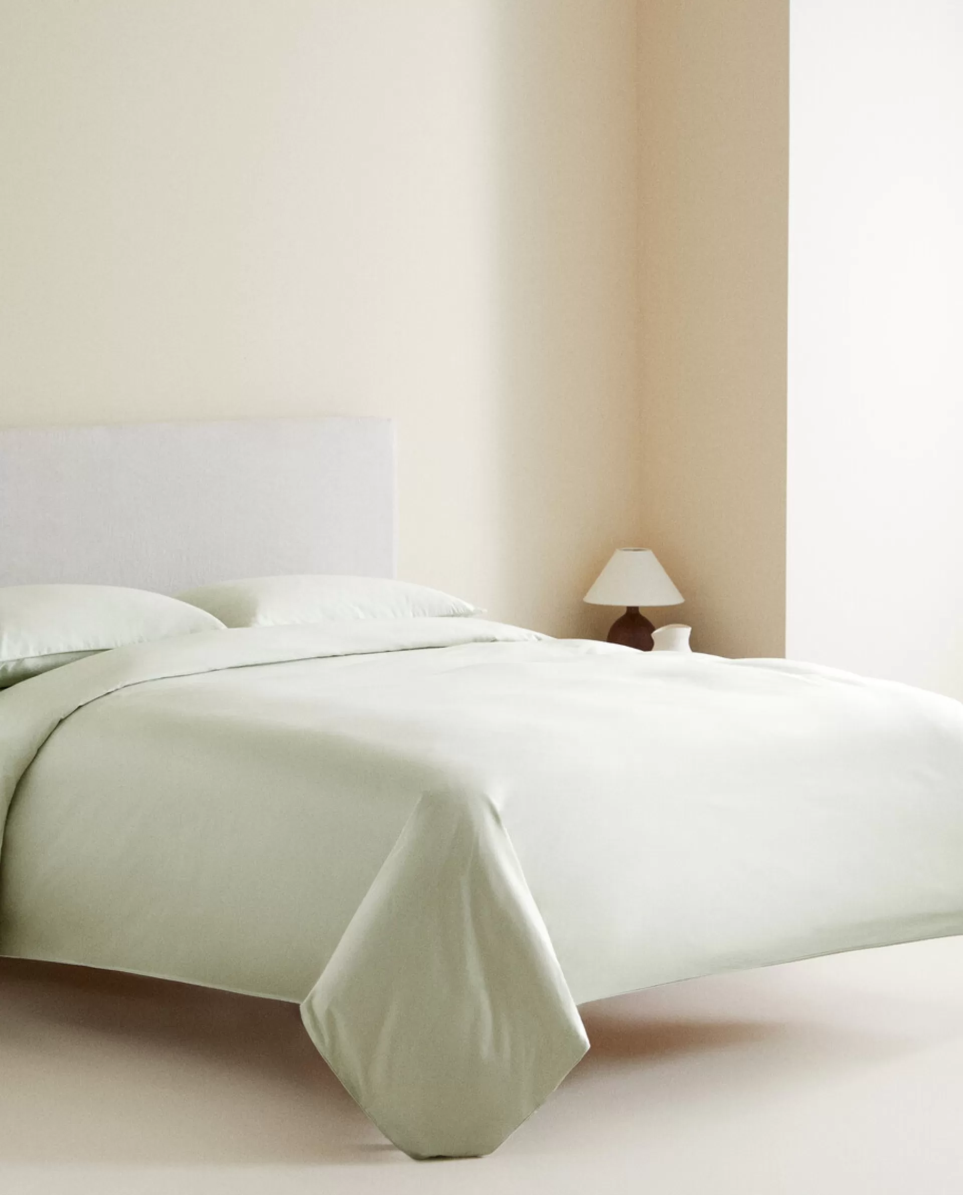 ZARA Home (500 Thread Count) Sateen Duvet Cover Green Fashion