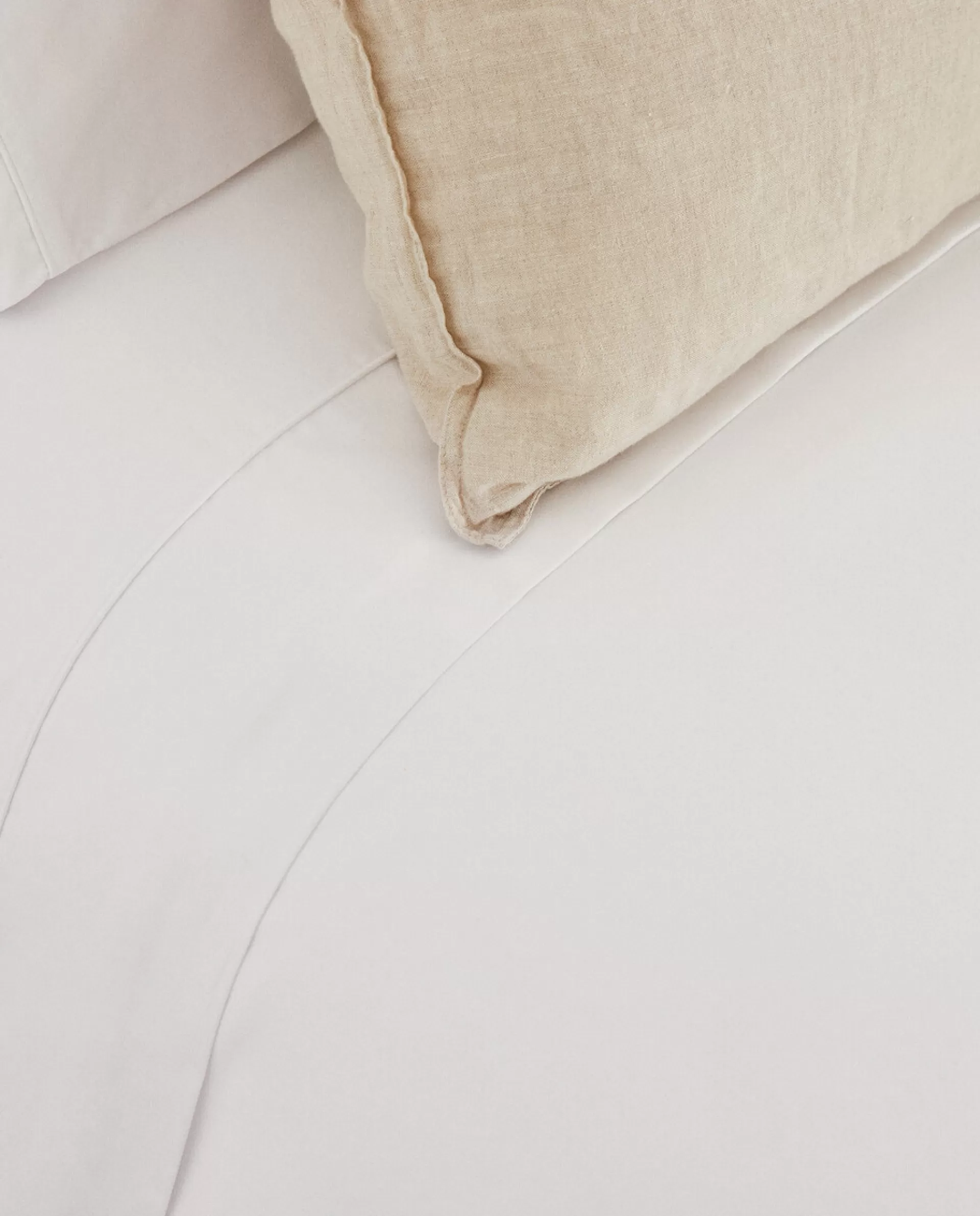 ZARA Home (500 Thread Count) Sateen Duvet Cover White Fashion