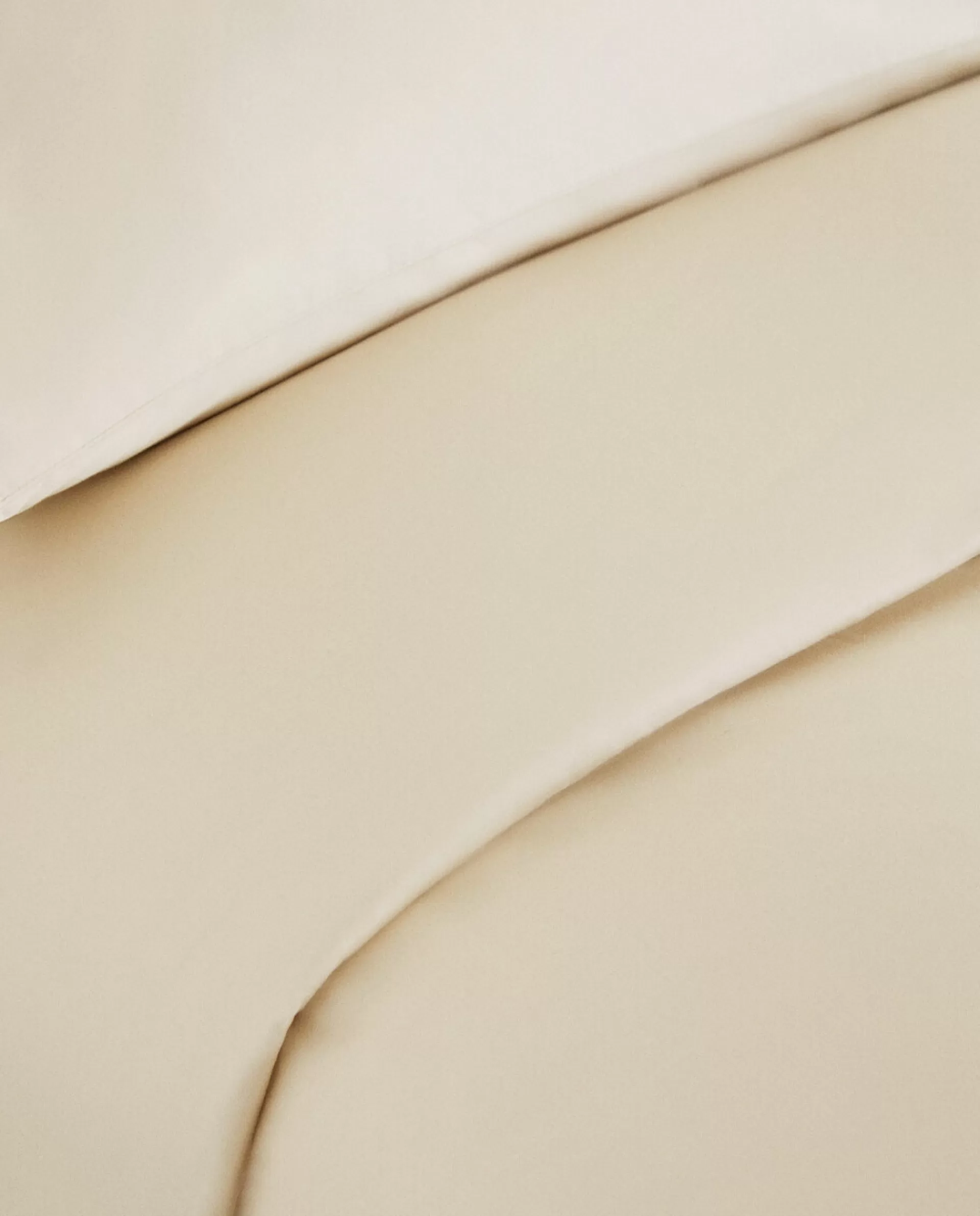 ZARA Home (500 Thread Count) Sateen Duvet Cover Cream Clearance