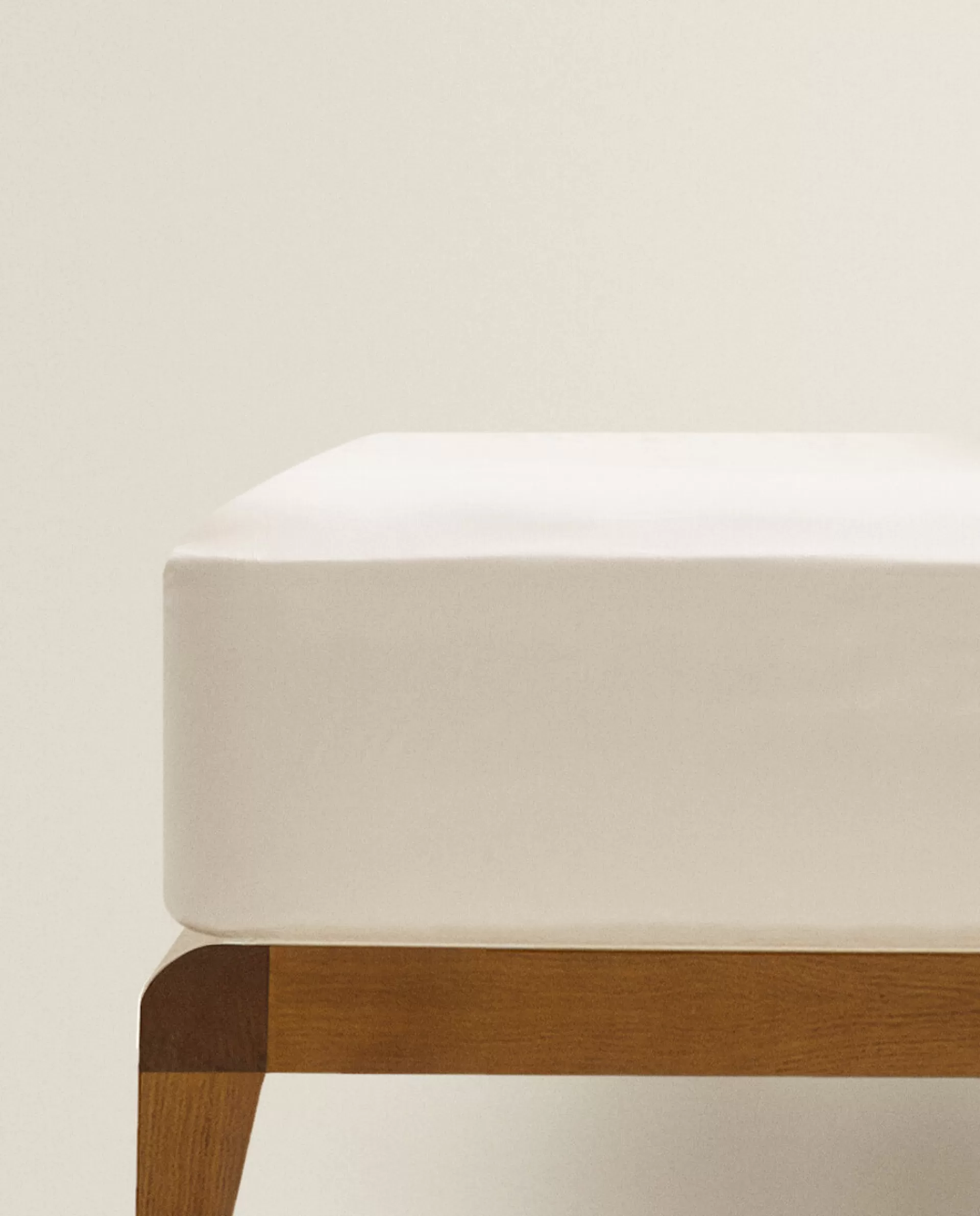 ZARA Home (300 Thread Count) Sateen Fitted Sheet Beige Cheap