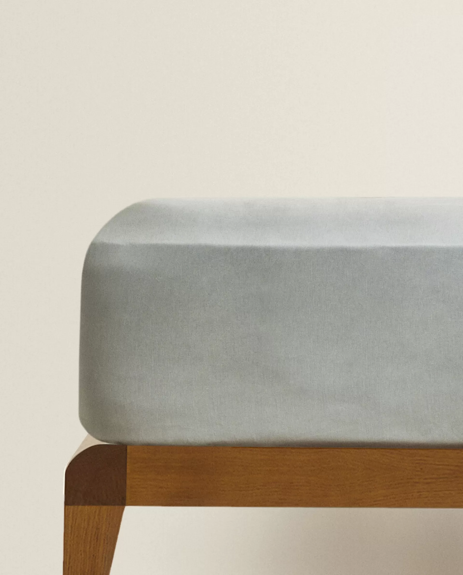 ZARA Home (300 Thread Count) Sateen Fitted Sheet Verde Cheap