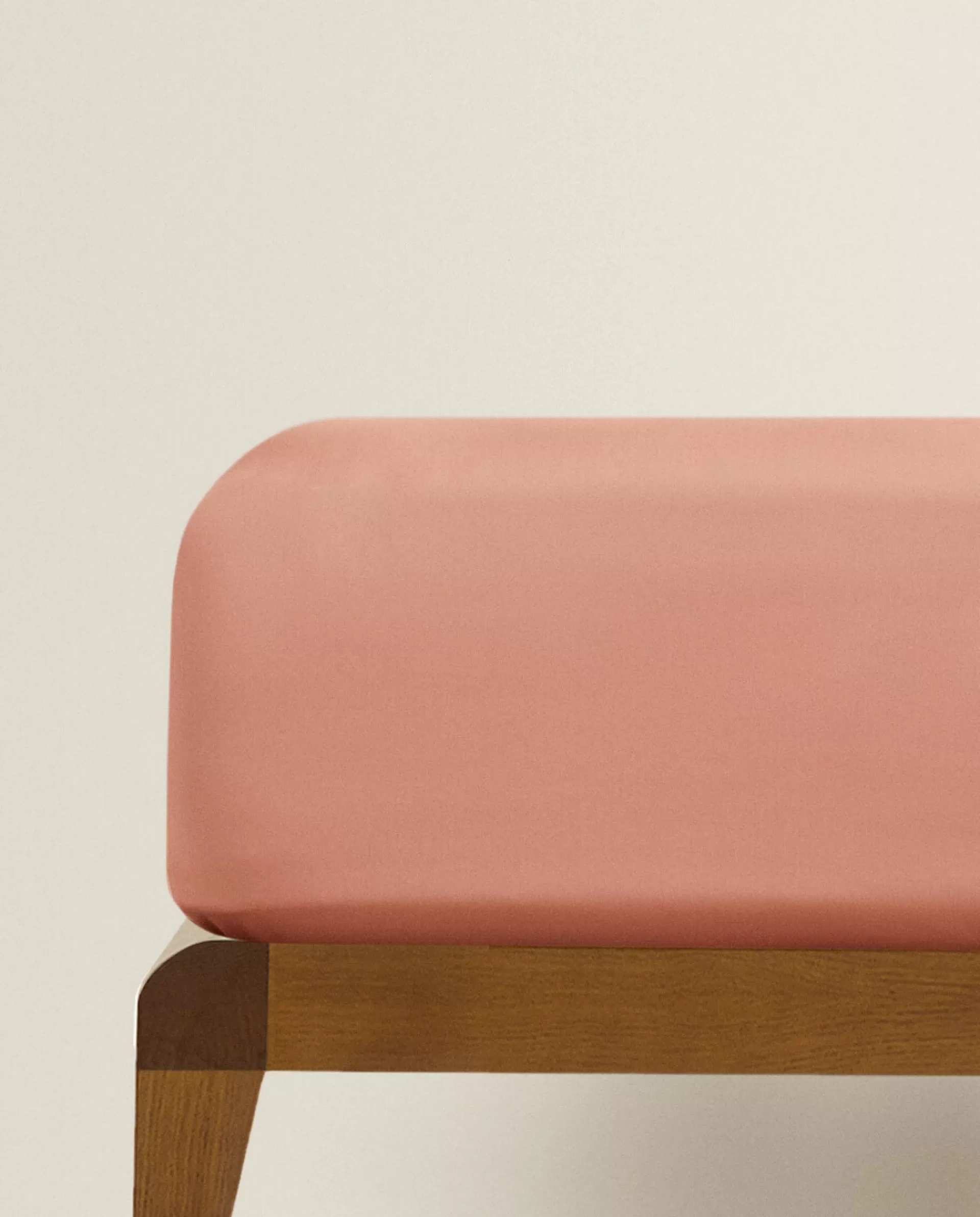 ZARA Home (300 Thread Count) Sateen Fitted Sheet Rosa Cheap