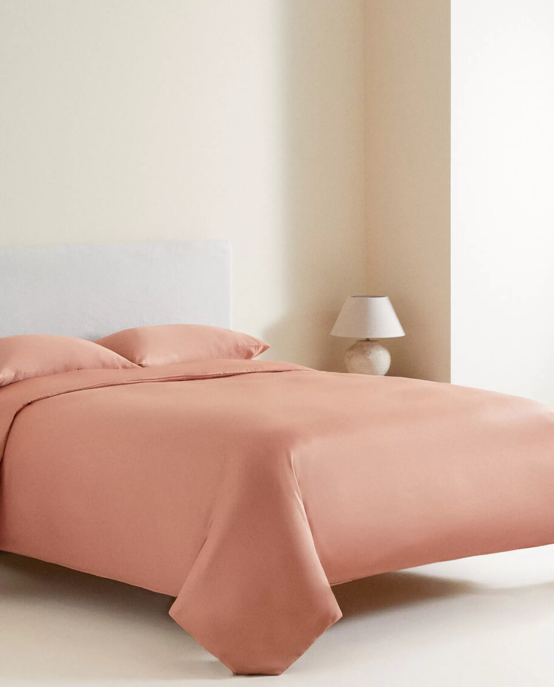 ZARA Home (300 Thread Count) Sateen Fitted Sheet Rosa Cheap