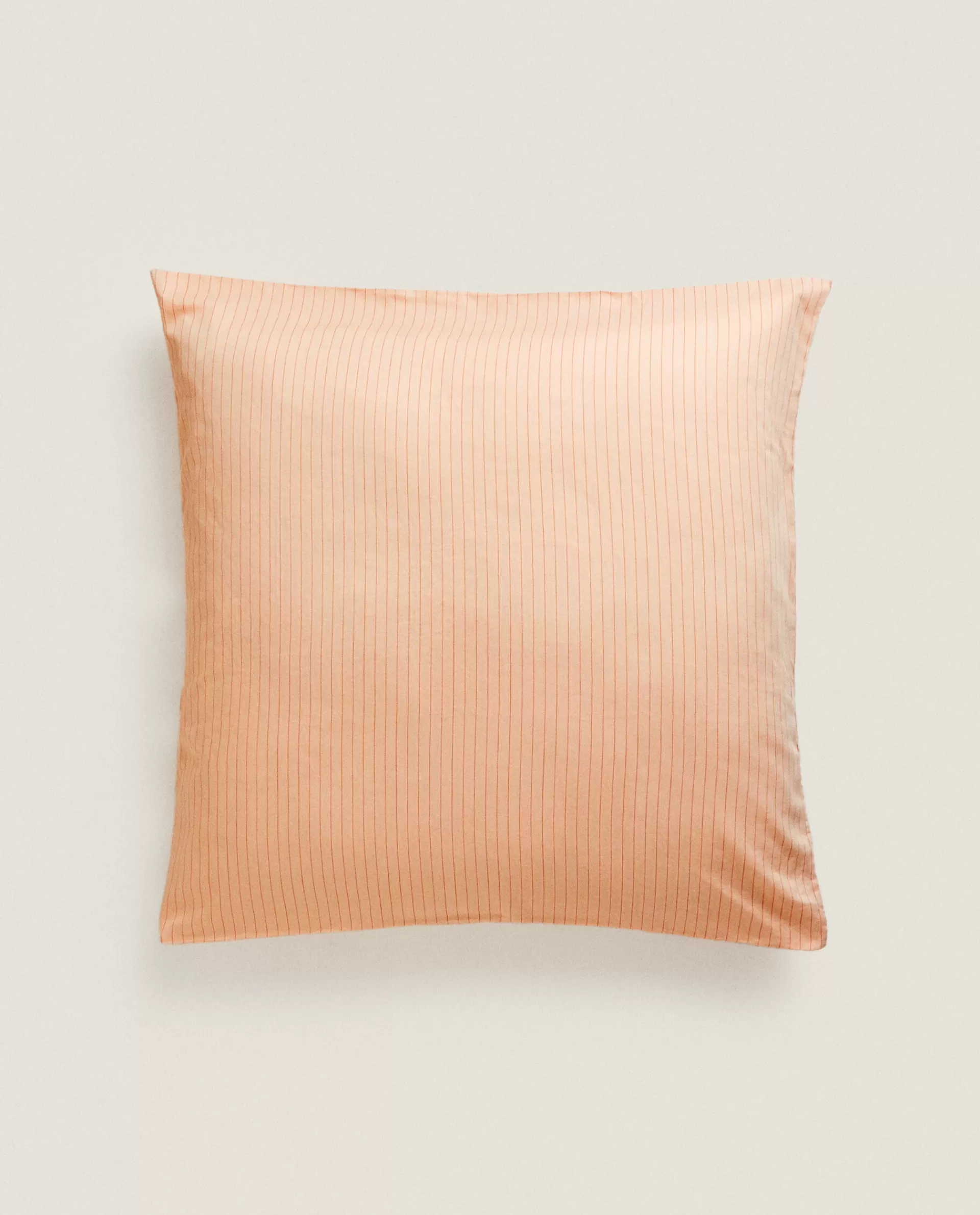 thread_count_striped_washed_sateen_pillowcase_3-7.webp ZARA Home (300 Thread Count) Striped Washed Sateen Pillowcase Coral Outlet