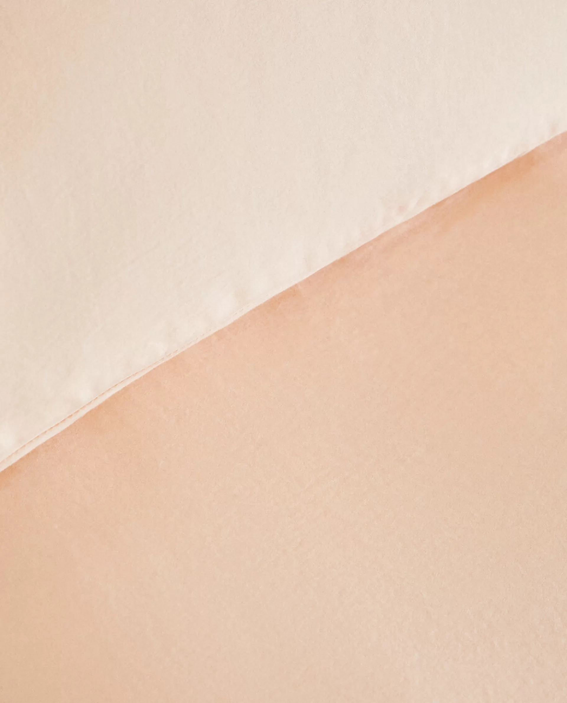 ZARA Home (300 Thread Count) Washed Sateen Duvet Cover Peach Flash Sale