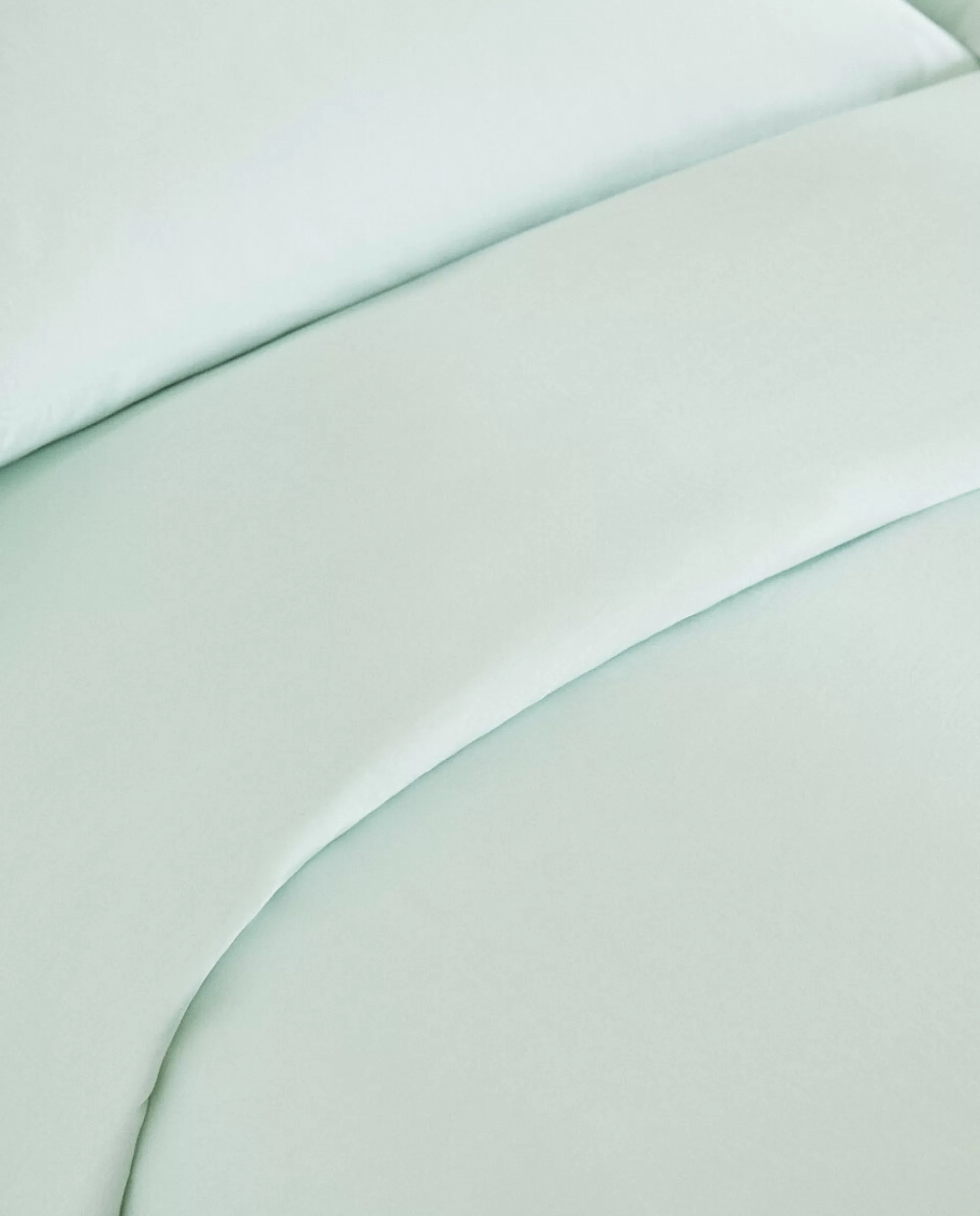 ZARA Home (300 Thread Count) Washed Sateen Duvet Cover Green Cheap