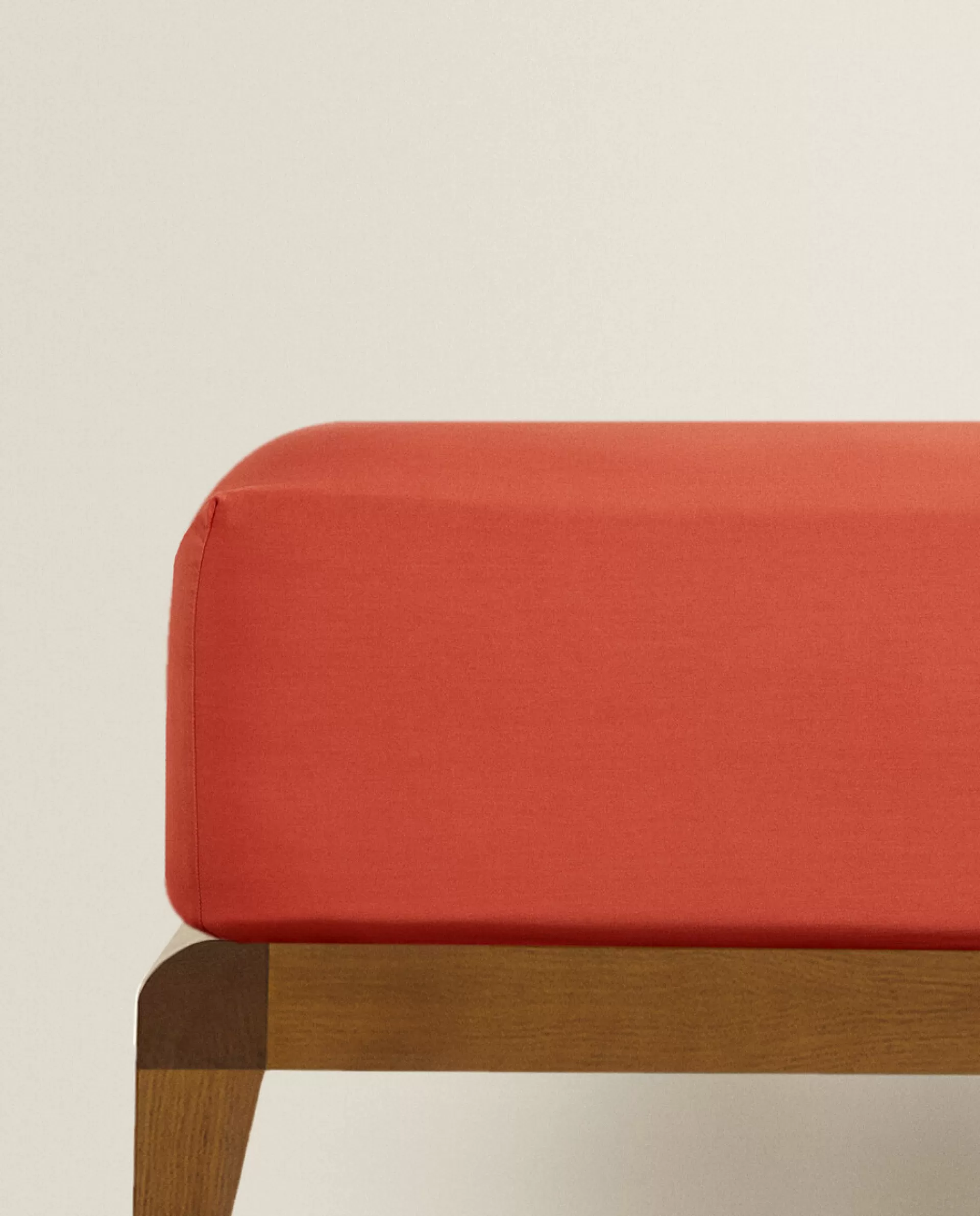 ZARA Home (300 Thread Count) Washed Sateen Fitted Sheet Coral Best