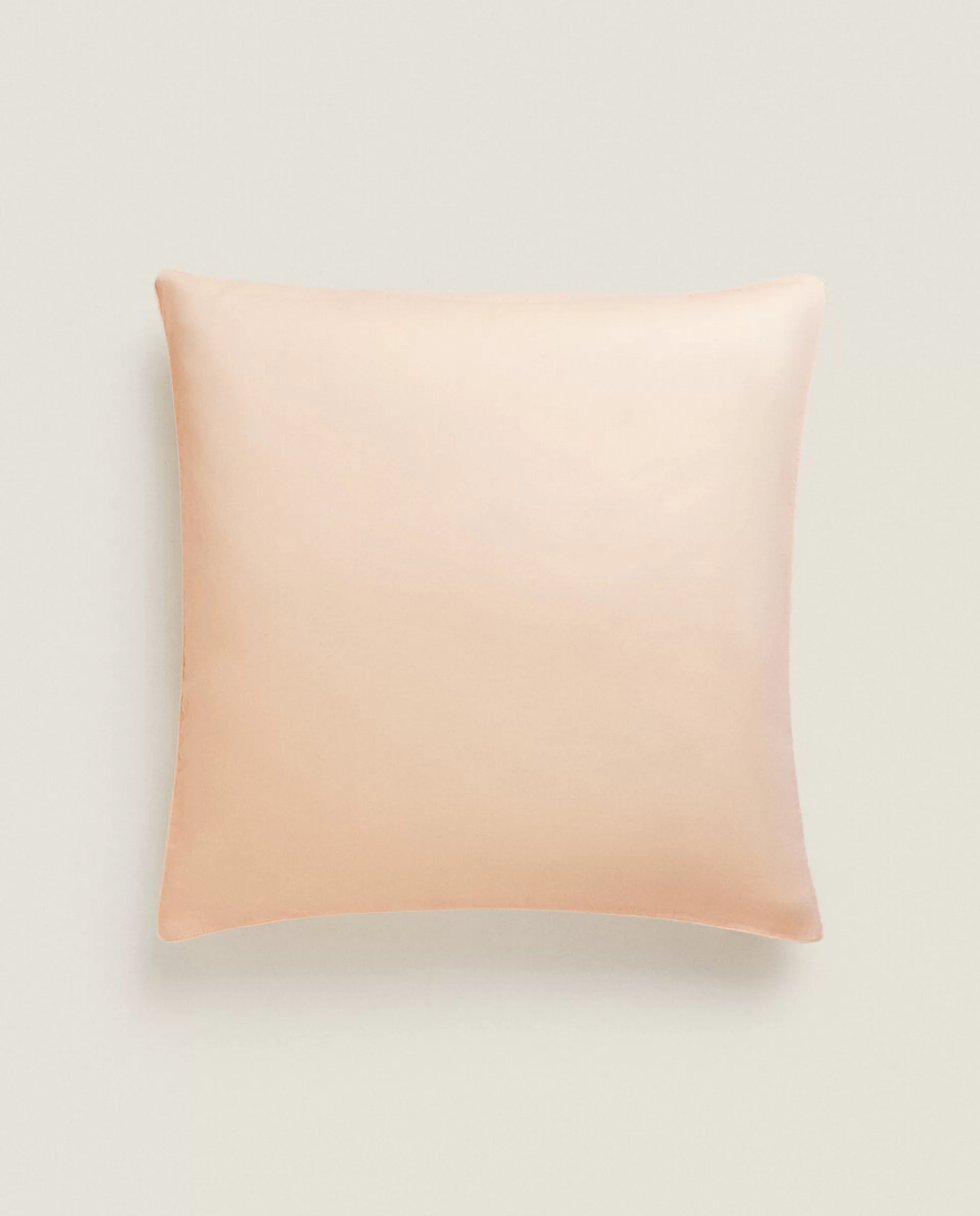 ZARA Home (300 Thread Count) Washed Sateen Pillowcase Peach Flash Sale