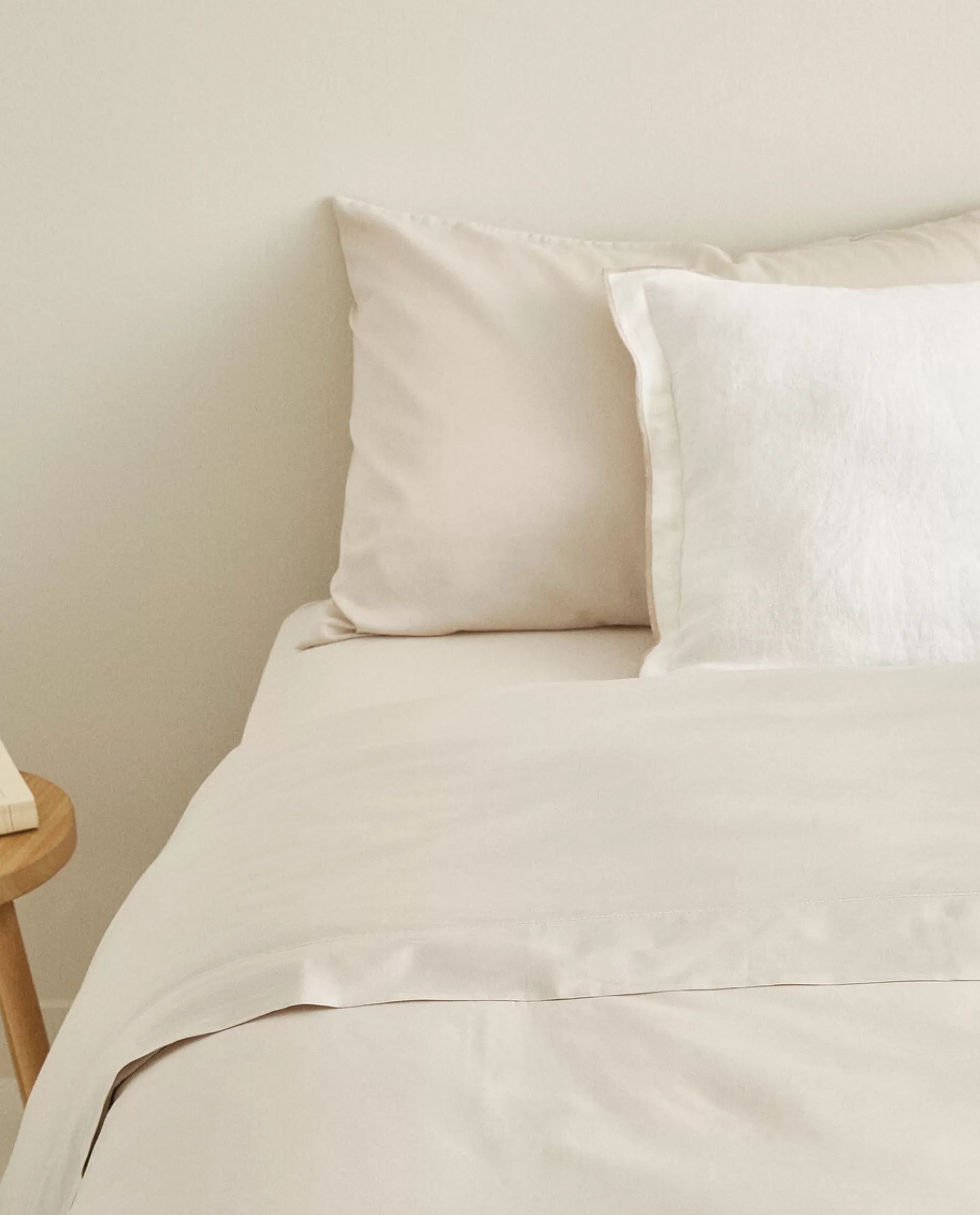 ZARA Home (300-Thread-Count) Cotton Sateen Duvet Cover Beige Store