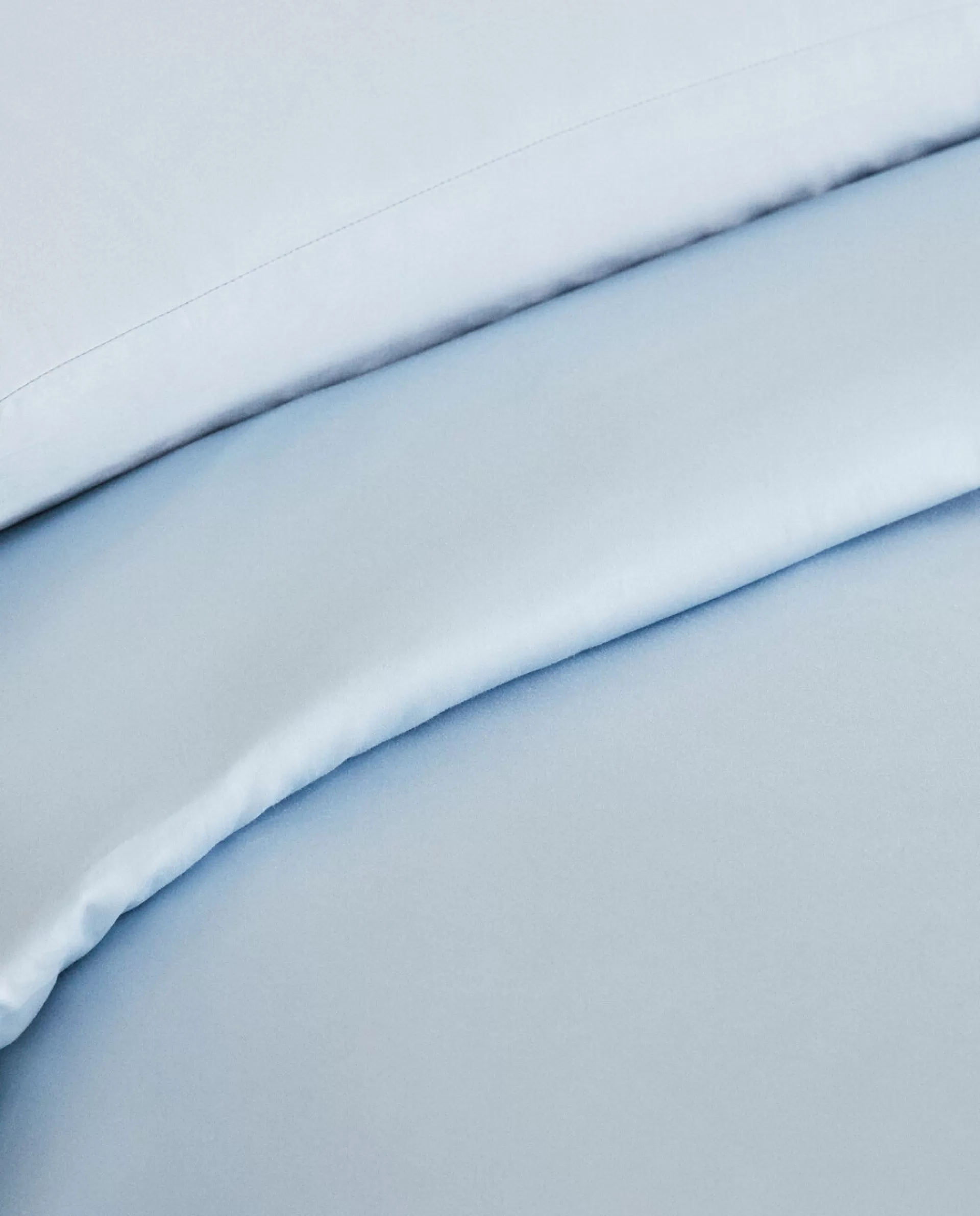 ZARA Home (300-Thread-Count) Cotton Sateen Duvet Cover Blue Shop