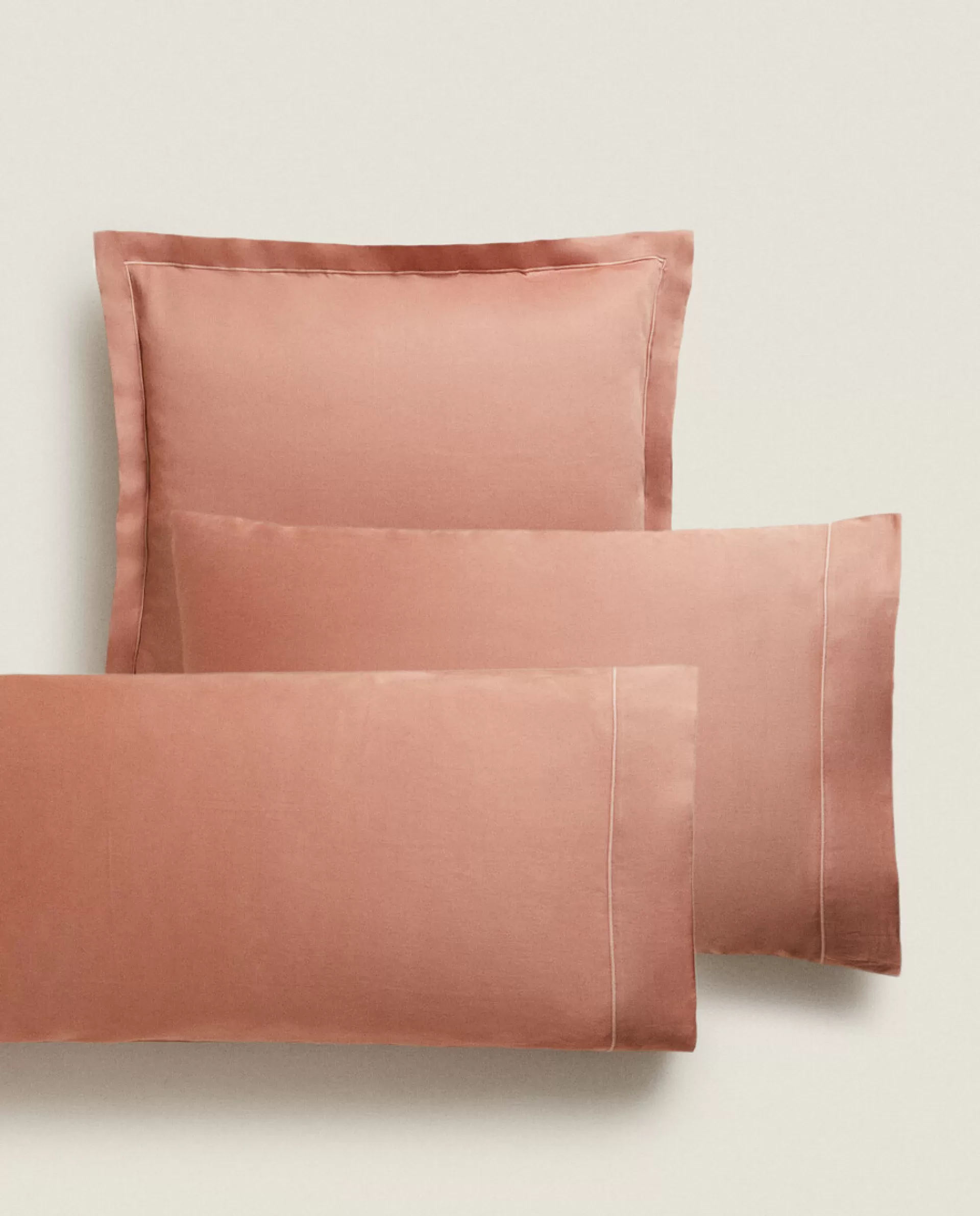 ZARA Home (300-Thread-Count) Cotton Sateen Pillowcase Rosa Best Sale