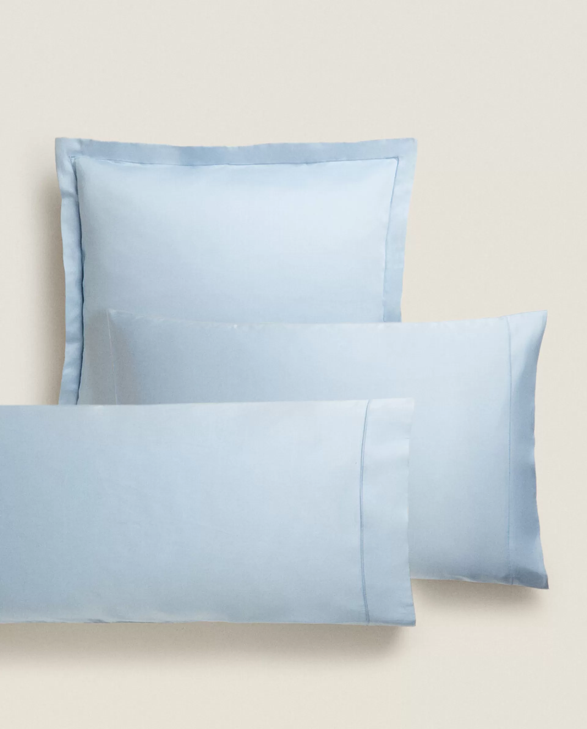 ZARA Home (300-Thread-Count) Cotton Sateen Pillowcase Azul Store