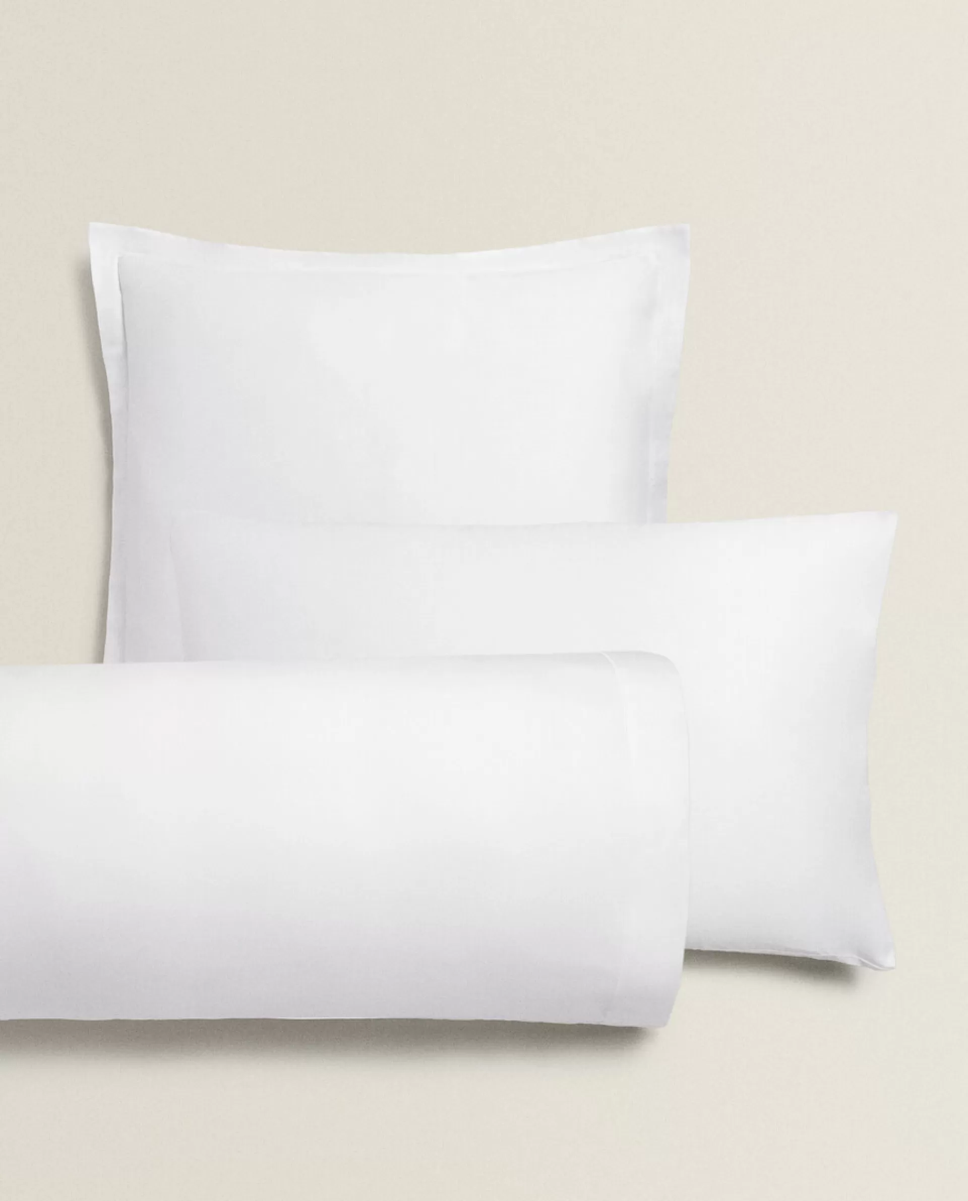 ZARA Home (300-Thread-Count) Cotton Sateen Pillowcase White Clearance