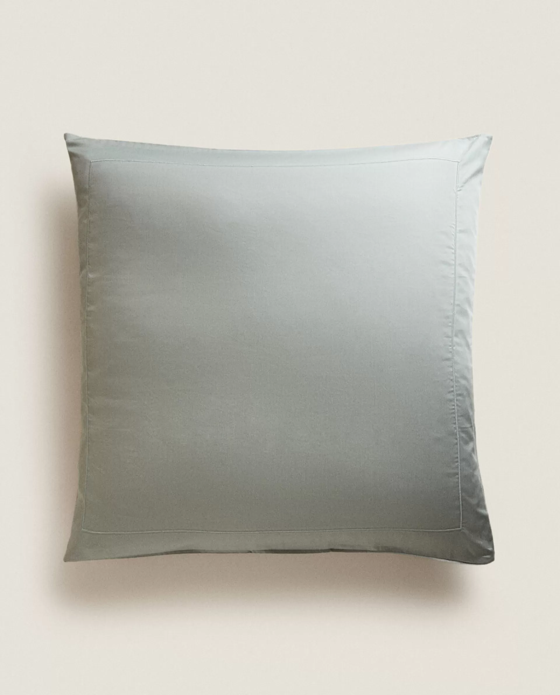ZARA Home (300-Thread-Count) Cotton Sateen Pillowcase Green Cheap