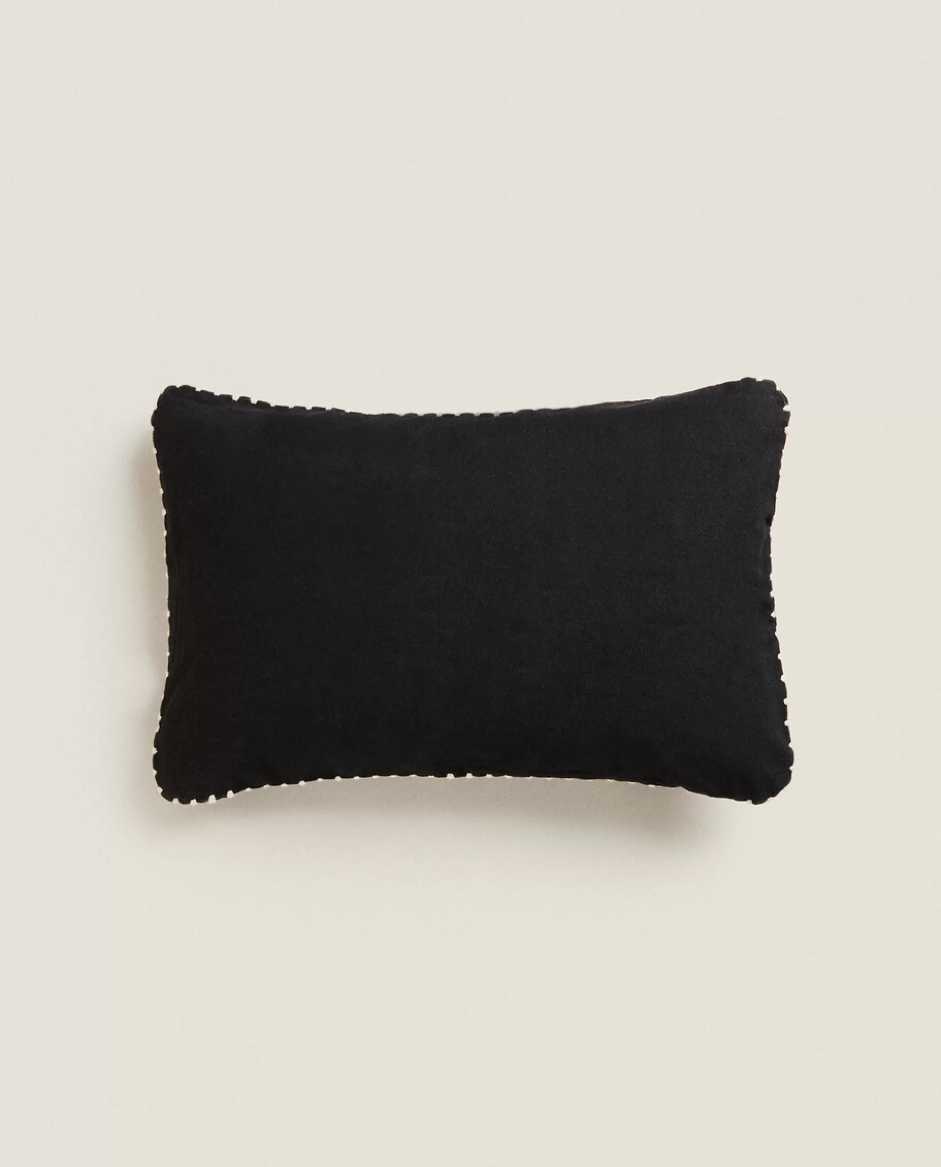 ZARA Home Throw Pillow Cover Black Sale