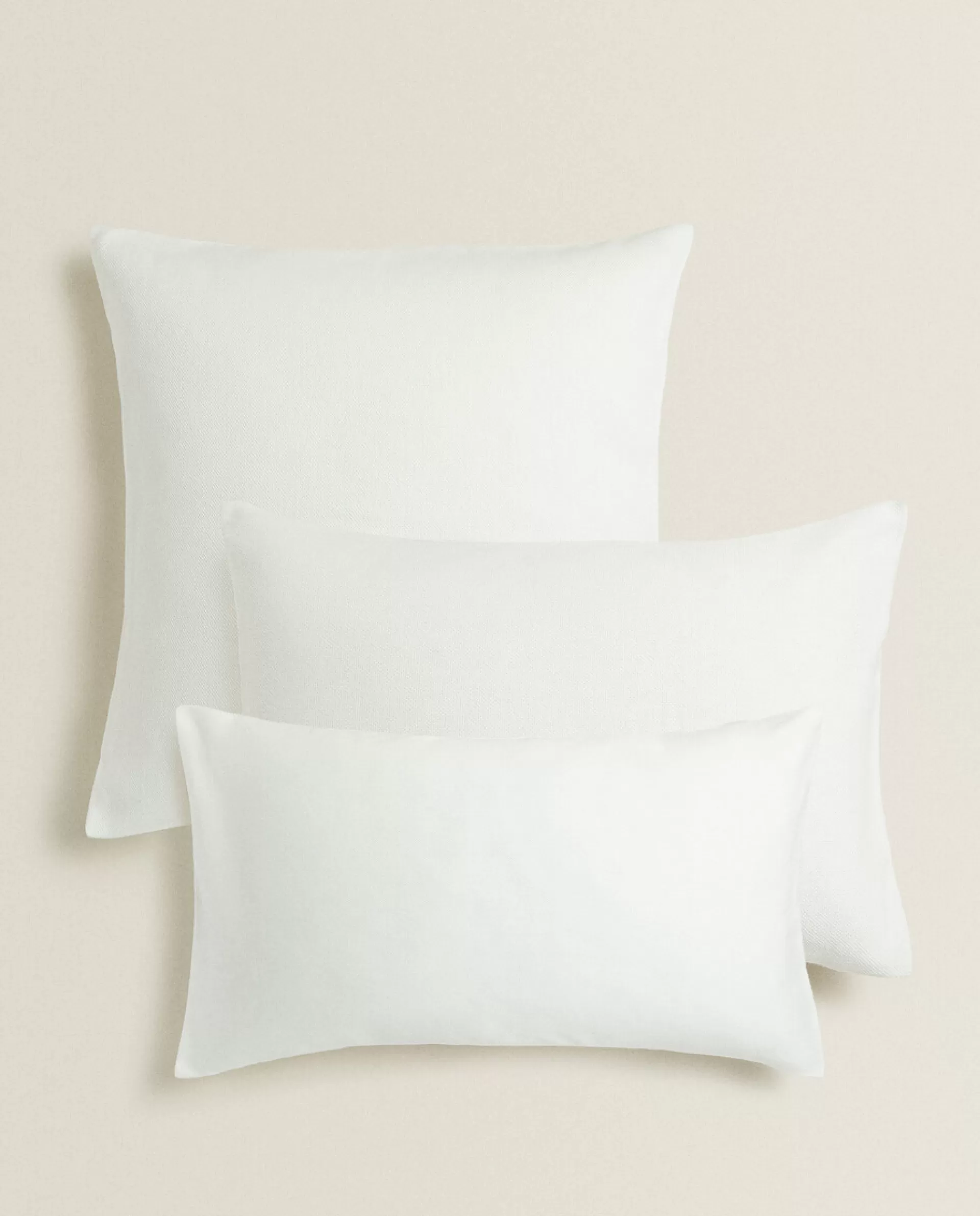 ZARA Home Throw Pillow Cover Oyster White Online